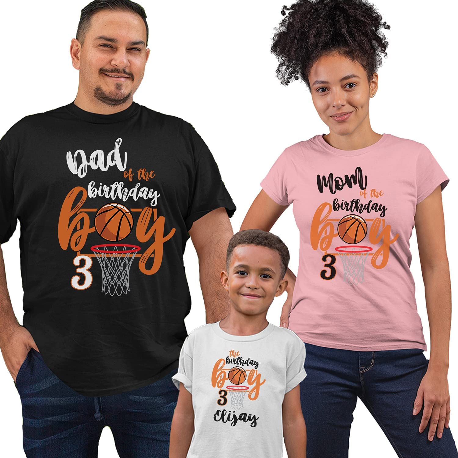 Custom Family Basketball Shirts - Personalized Matching Team Jerseys for Birthday Parties & Sports Events | Great for Game Days, Family Reunions & Photo Shoots