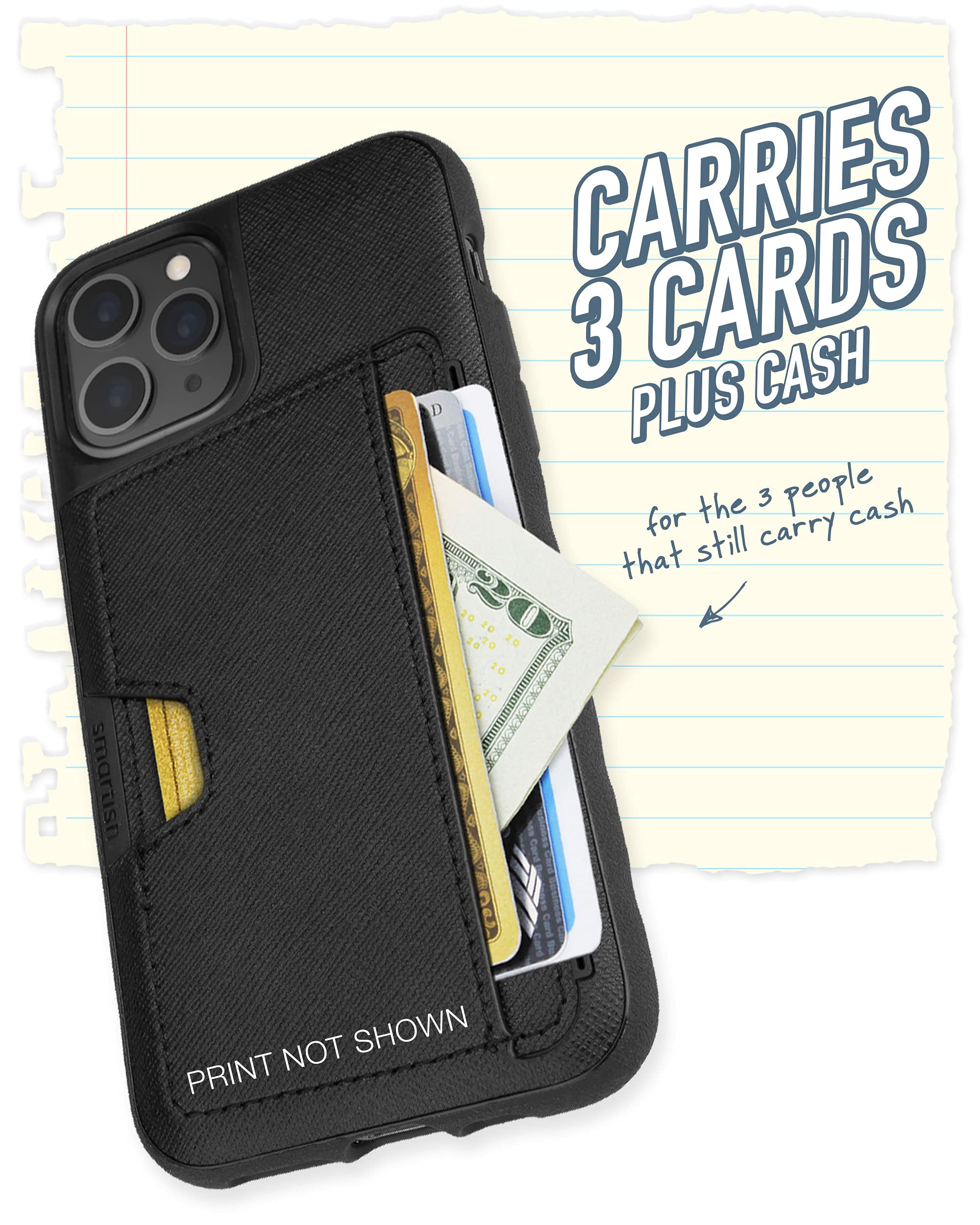 Smartish iPhone 11 Pro Wallet Case - Slim Protective Kickstand & Credit Card Holder (Silk) | Wallet Slayer Vol.2 | Perfect for Everyday Use, Travel & Hands-Free Viewing