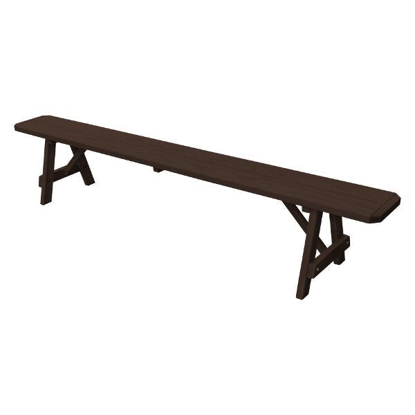 Pressure Treated Pine Traditional Bench - Durable Outdoor Garden Bench for Patio, Backyard & Park Seating - Weather-Resistant Wooden Bench for Relaxing & Socializing