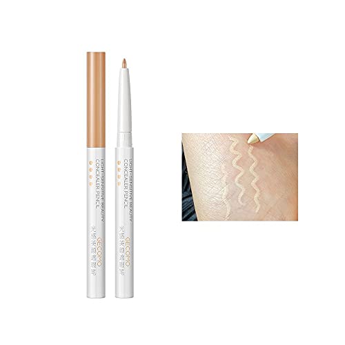 3 Colors Waterproof Eyebrow Pencil - Smoothing Eye Cosmetic for Blemishes & Acne, Moisturizing Makeup Concealer Foundation Cream (Ivory) - Perfect for Daily Makeup & Touch-ups