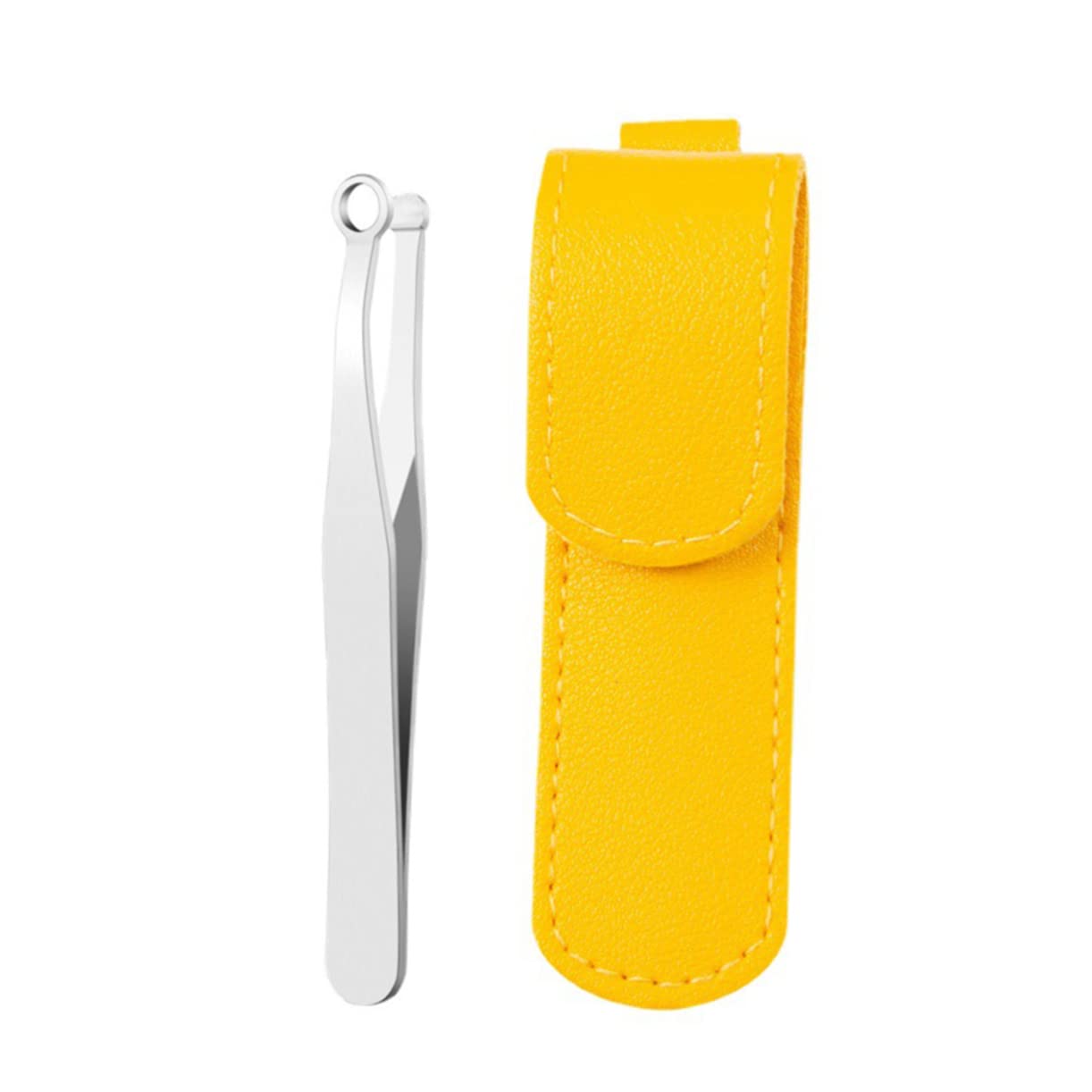 Waterproof Stainless Steel Nose Hair Trimmer - Compact Round Head Design for Easy Grooming, Travel & Makeup Bag Essentials