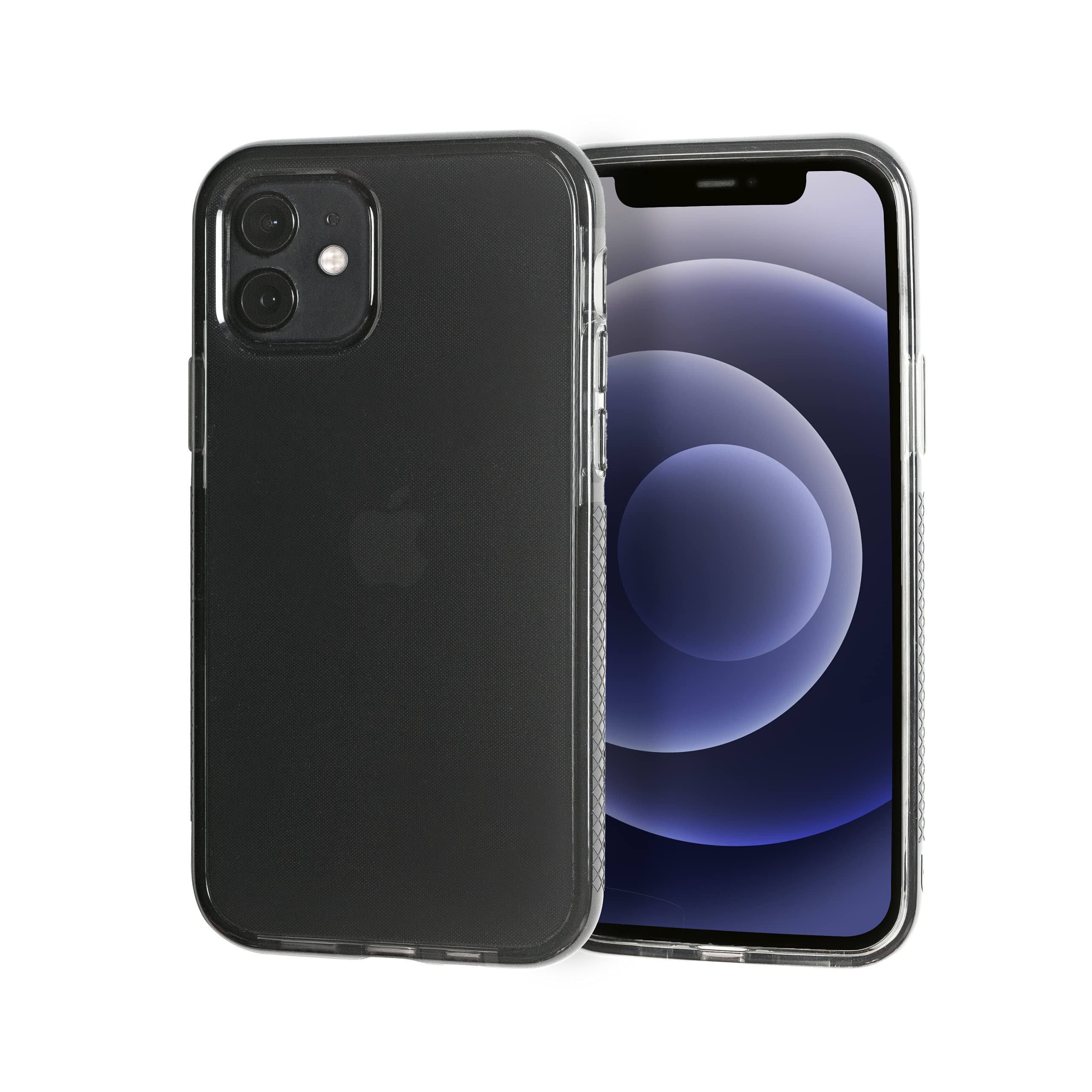 BodyGuardz Ace Pro iPhone 12 Mini Case - Shockproof & Impact Resistant Protective Cover (Smoke/Black) | Perfect for Outdoor Activities, Sports & Daily Protection