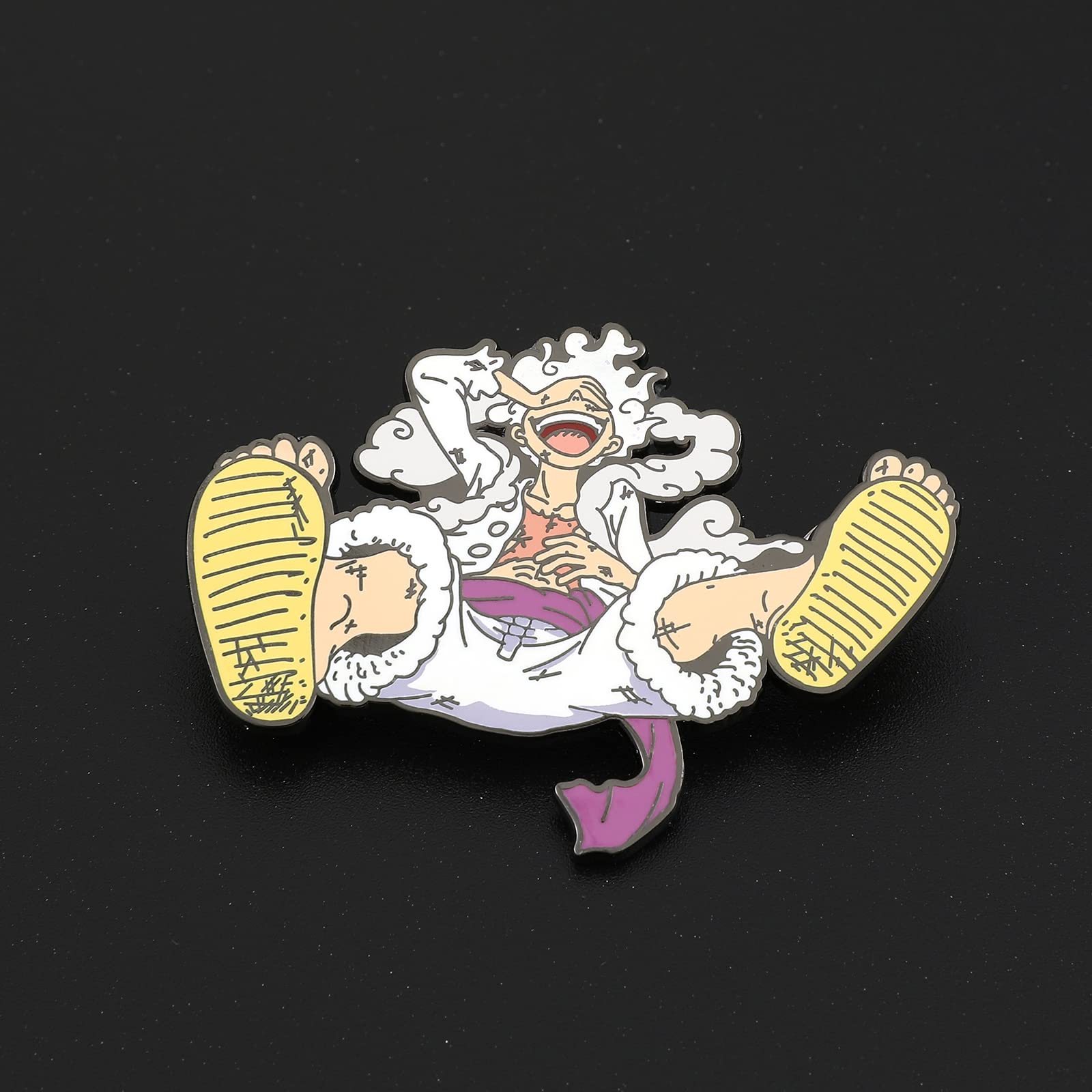 Anime Luffy Enamel Pins - One Piece Metal Brooch Badges for Cosplay, Backpacks, Jackets & Gifts | Collectible Lapel Pins for Men, Boys & Anime Fans | Perfect for Conventions, Cosplay Events & Daily Fashion Accessories