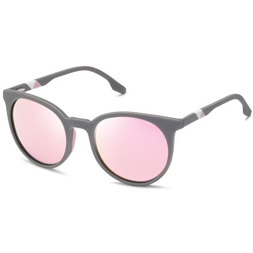 Matte Grey/Pink Mirrored