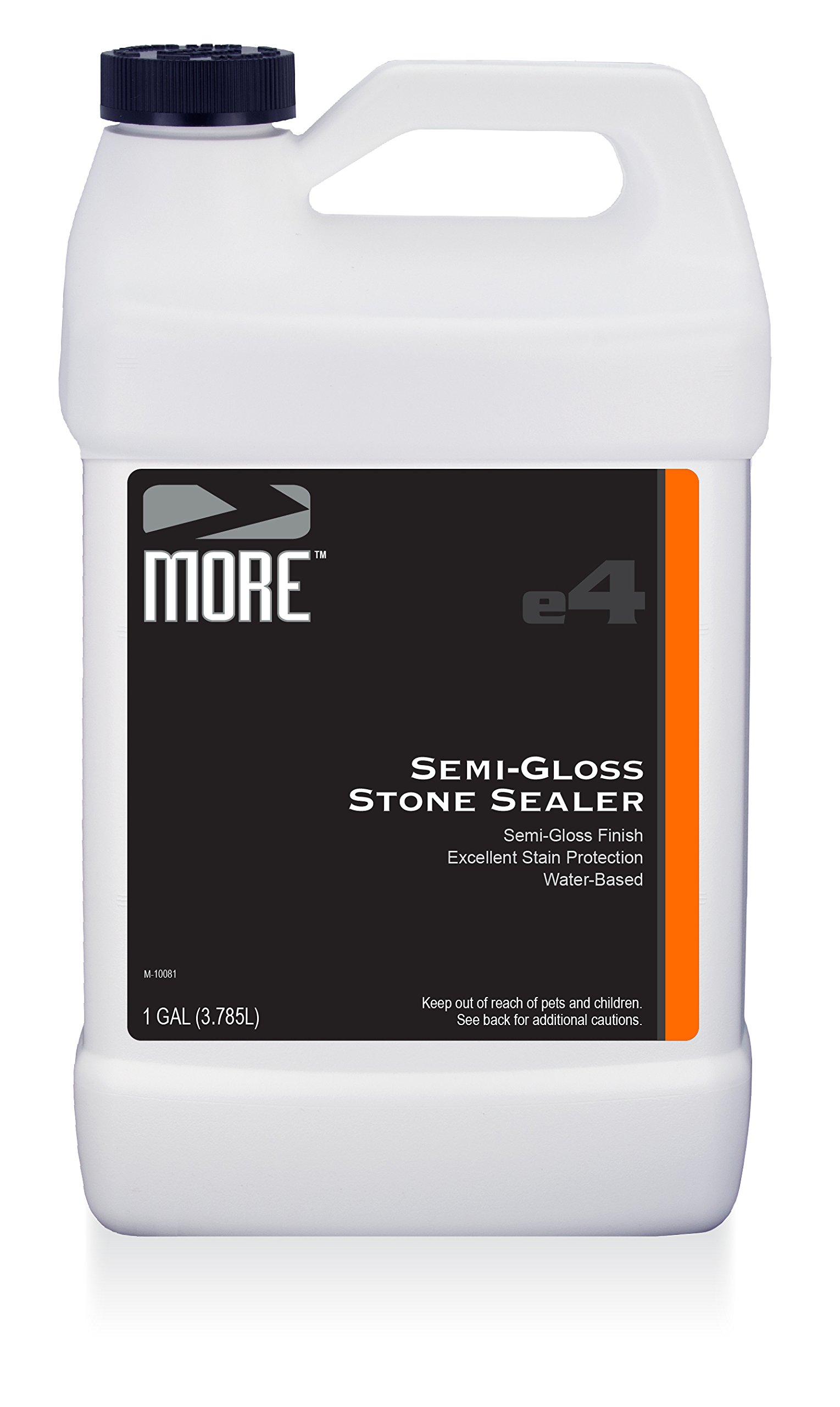 Premium Semi-Gloss Stone Sealer - Water-Based Formula for Superior Protection on Interior & Exterior Natural Stone & Tile Surfaces (128oz/Gallon) - Ideal for Countertops, Floors, Patios & Outdoor Landscaping