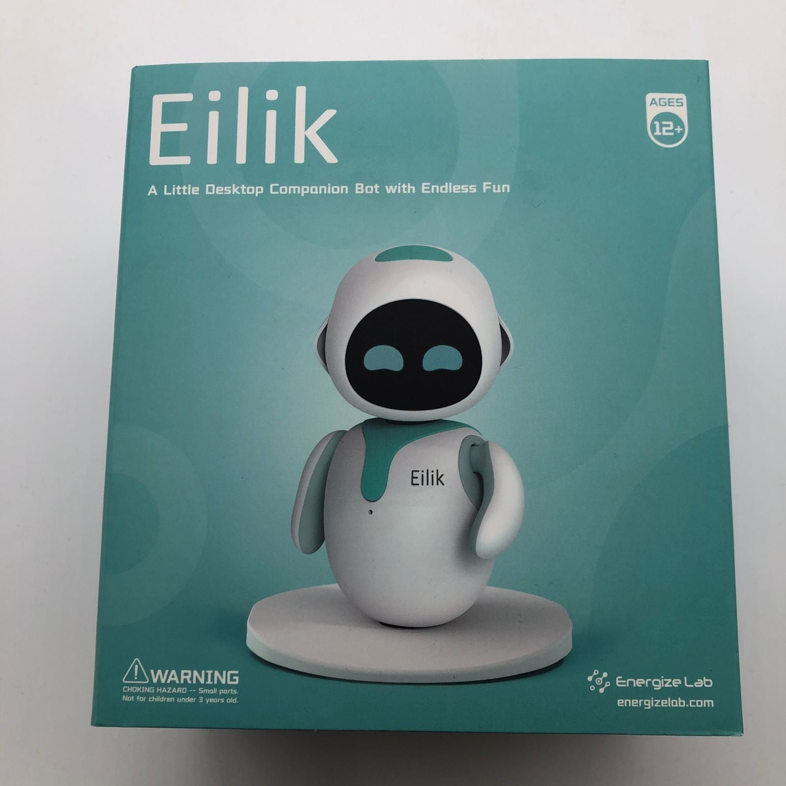 Eilik AI Desktop Companion Robot - Interactive Smart Bot for Home & Office, Perfect for Stress Relief, Work Motivation & Fun - Energize Lab Edition (Boxed) - Ideal for Workspaces, Gifts & Tech Enthusiasts