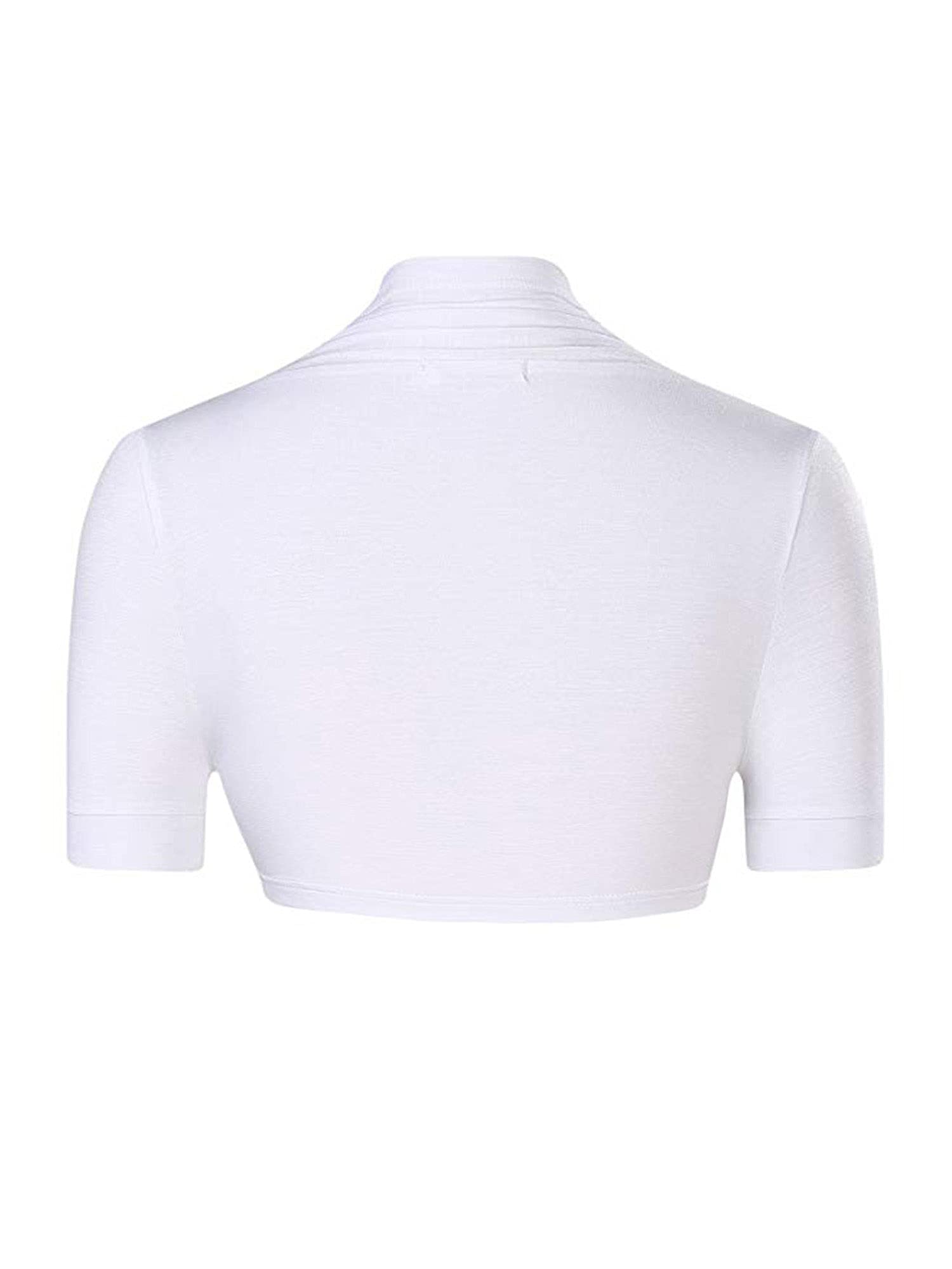 HUHOT Women's Cropped Shrugs for Evening Dresses - Short Sleeve Modal Soft Bolero Cardigan | Perfect for Weddings, Parties & Formal Occasions