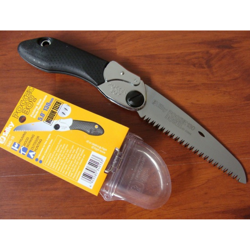 Silky PocketBoy Folding Saw 130mm - Compact & Sharp Hand Saw for Woodworking, Camping, Hiking & Outdoor Survival Gear