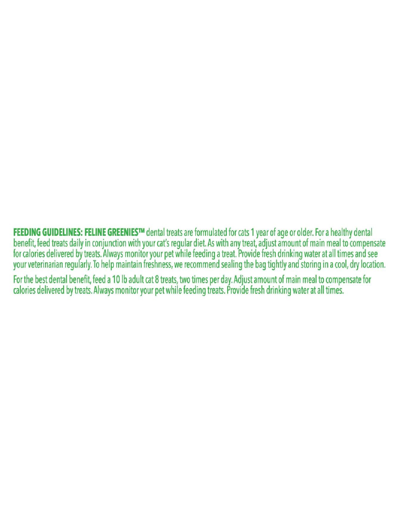 Greenies Feline Dental Cat Treats for Tartar Control - Tempting Tuna Flavor 60g - Healthy Teeth Snacks for Indoor & Outdoor Cats