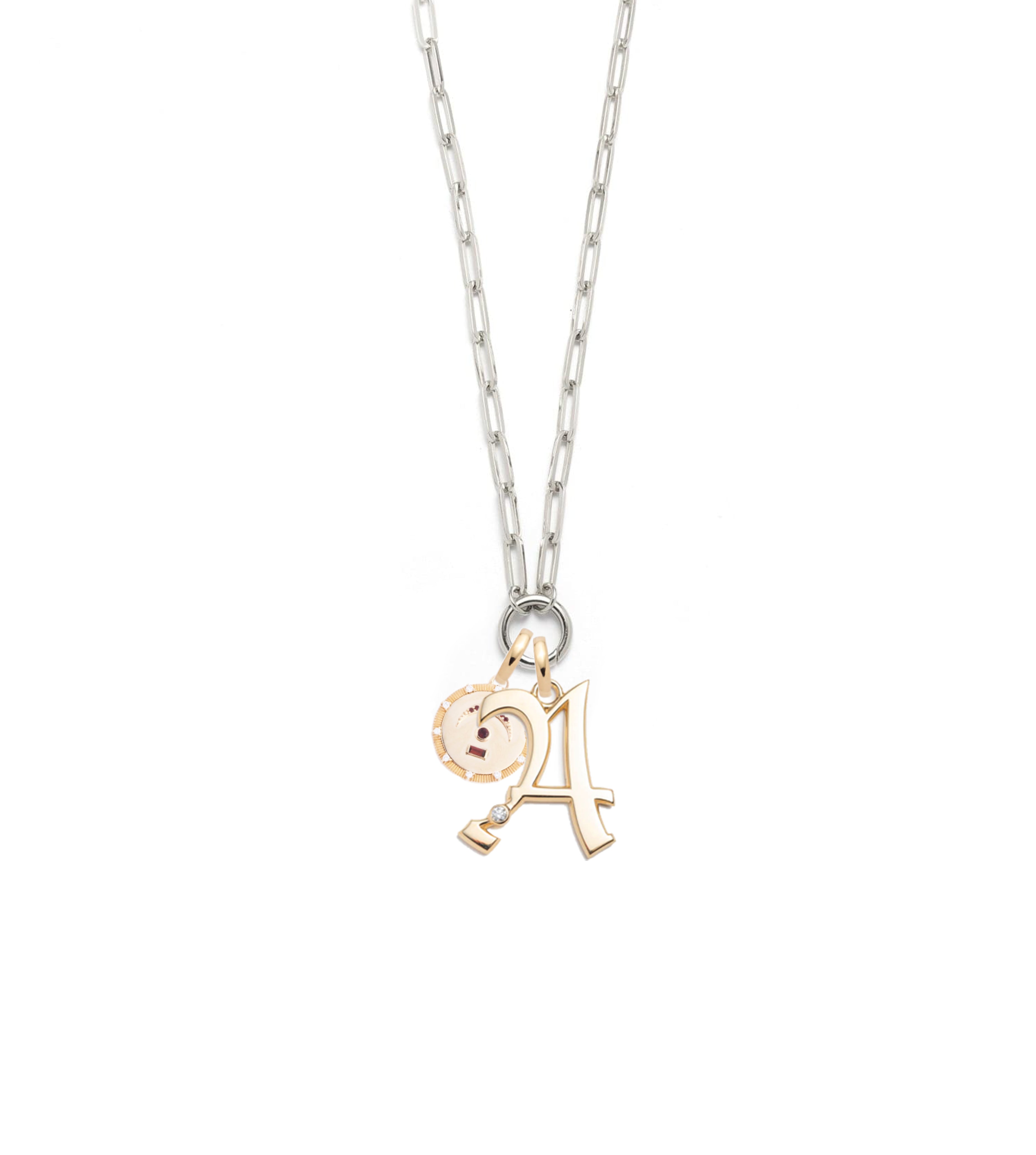 Vintage Key & Compass Pendant Necklace with Open Clip Chain - Classic Fob Necklace for Women - Perfect for Travel, Gift Giving & Everyday Wear