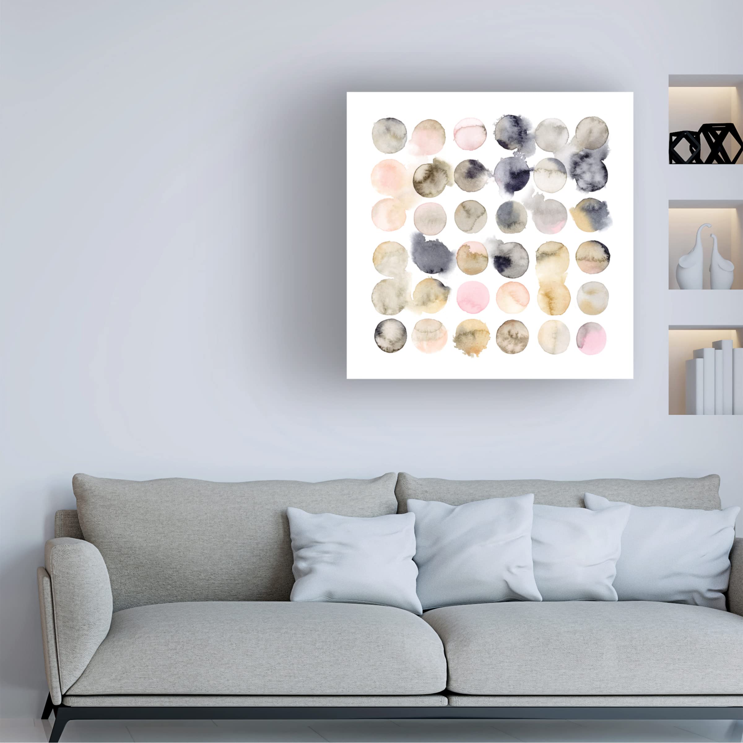 Grace Popp Dream Planets II Canvas Wall Art - 35x35 Inch Modern Space Decor for Living Room, Bedroom & Office | Trademark Fine Art Collection