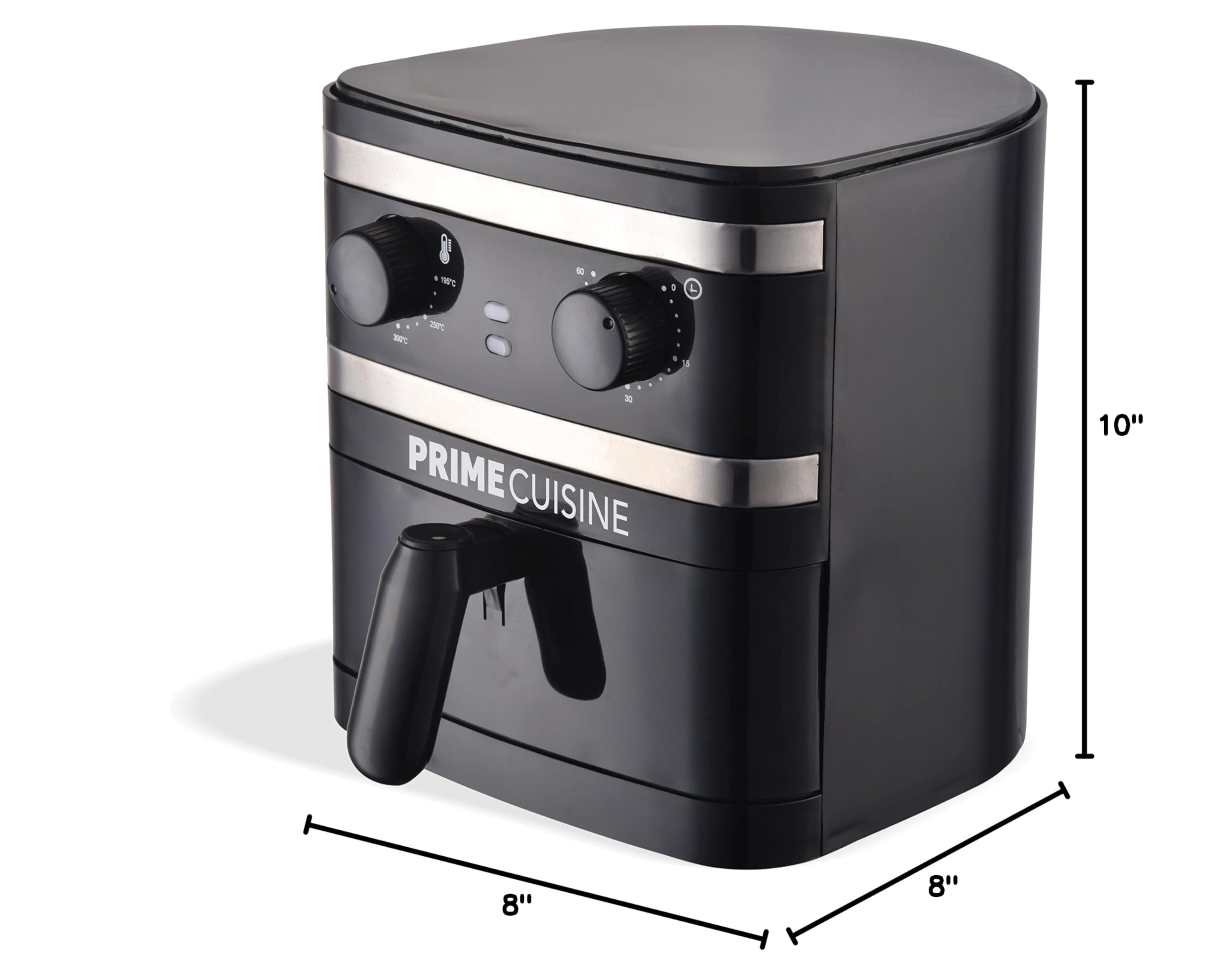 1 Liter Electric Air Fryer Oven Cooker with Temperature Control - Non-Stick Fry Basket, Auto Shut Off, Dishwasher Safe & BPA-Free - Perfect for Healthy Cooking, Small Kitchens & Dorm Rooms - Black