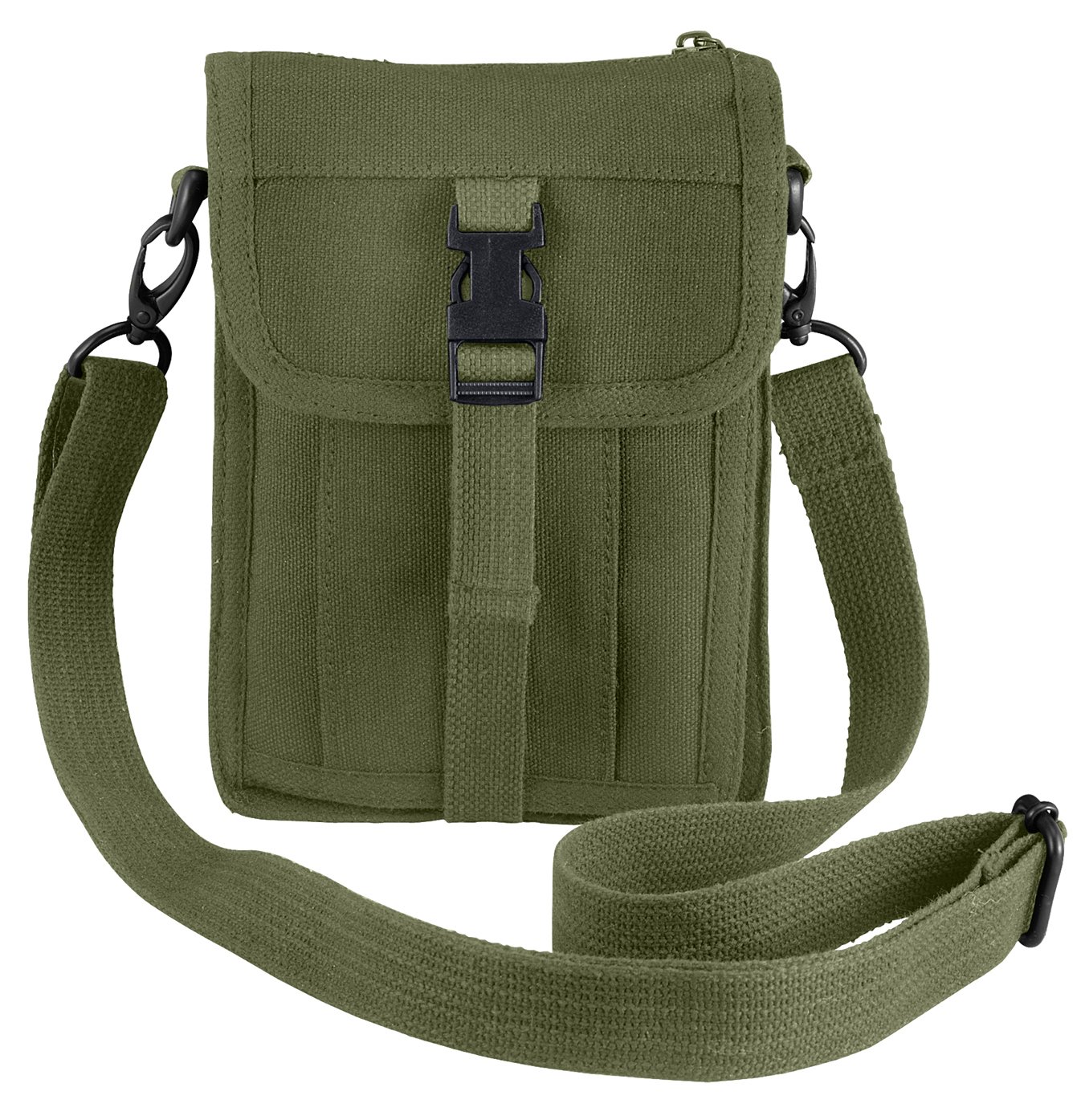Rothco Canvas Travel Portfolio Crossbody Shoulder Bag - Durable Messenger Bag for Men & Women - Perfect for Business, School, Travel & Everyday Use