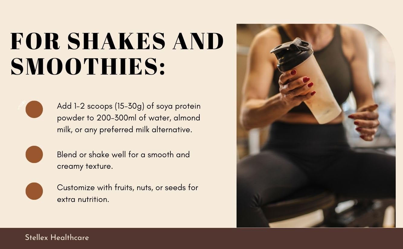 Organic Soy Protein Powder 70 | Cholesterol, Gluten & Sugar Free Plant-Based Protein for Muscle Growth & Recovery | 200g High Protein Supplement | Vegan Protein Powder for Smoothies, Baking & Post-Workout Nutrition