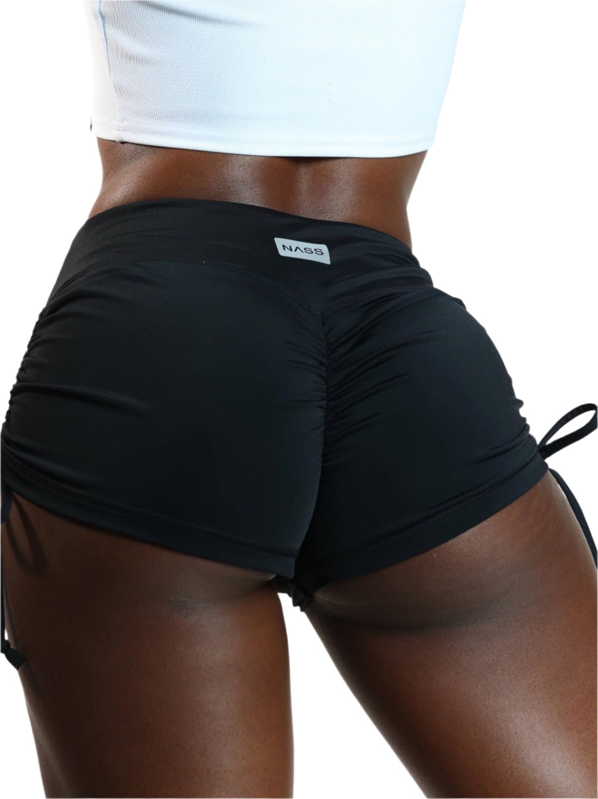 Nastya Nass Women's Quick Dry Twerk Dance Pilates Shorts - Yoga Running Gymnastics Sports Shorts - High Waisted Workout Shorts for Women - Perfect for Fitness, Dance Class & Gym Training