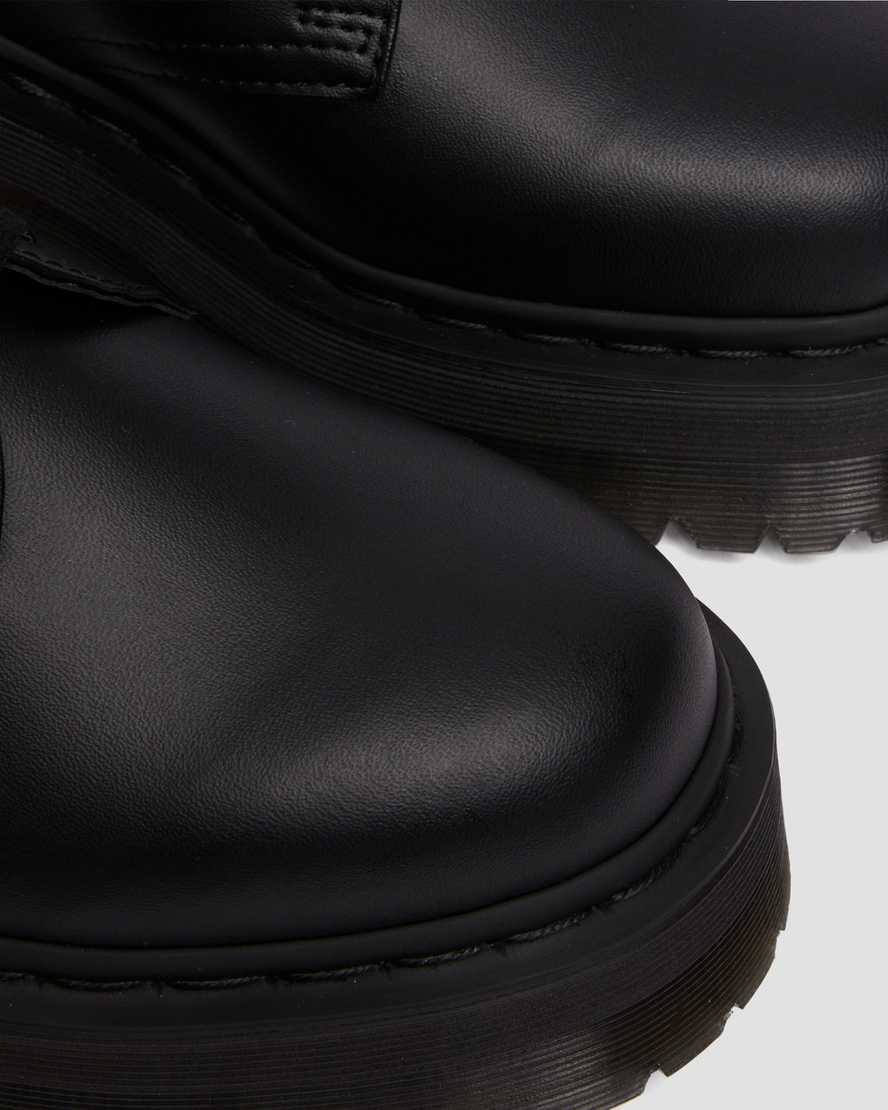 Dr. Martens Vegan 1461 Quad Mono Shoes - Stylish & Comfortable Vegan Leather Shoes for Men & Women - Perfect for Casual Wear, Work & Everyday Outfits