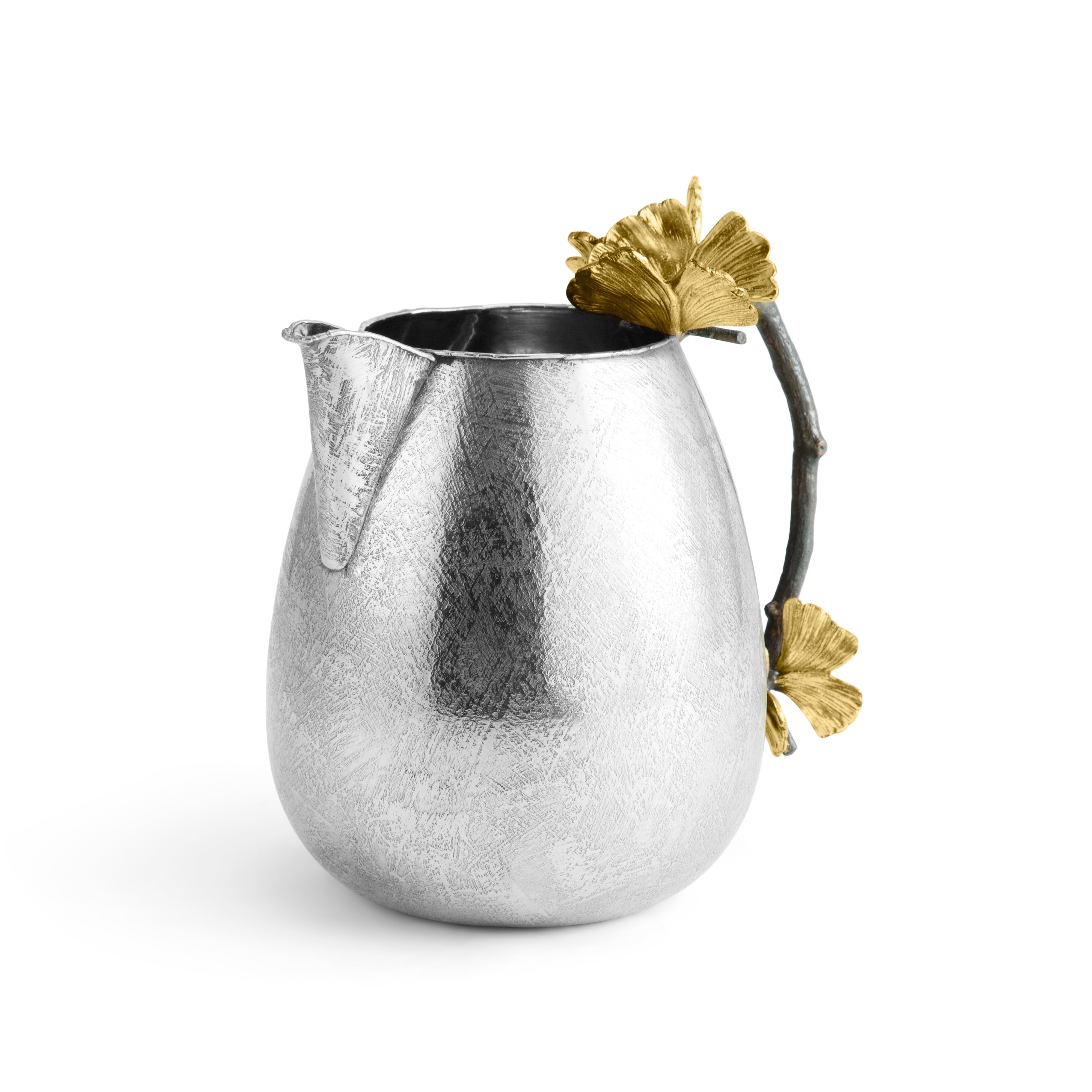 Elegant Butterfly Ginkgo Pitcher - Handcrafted Ceramic Water Pitcher with Unique Floral Design - Perfect for Home Decor, Tea Parties & Gift Giving