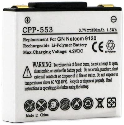 Original Jabra GN9120 350mAh Li-Polymer Replacement Battery for GN Netcom Headsets - Perfect for Office, Call Center & Remote Work Headsets