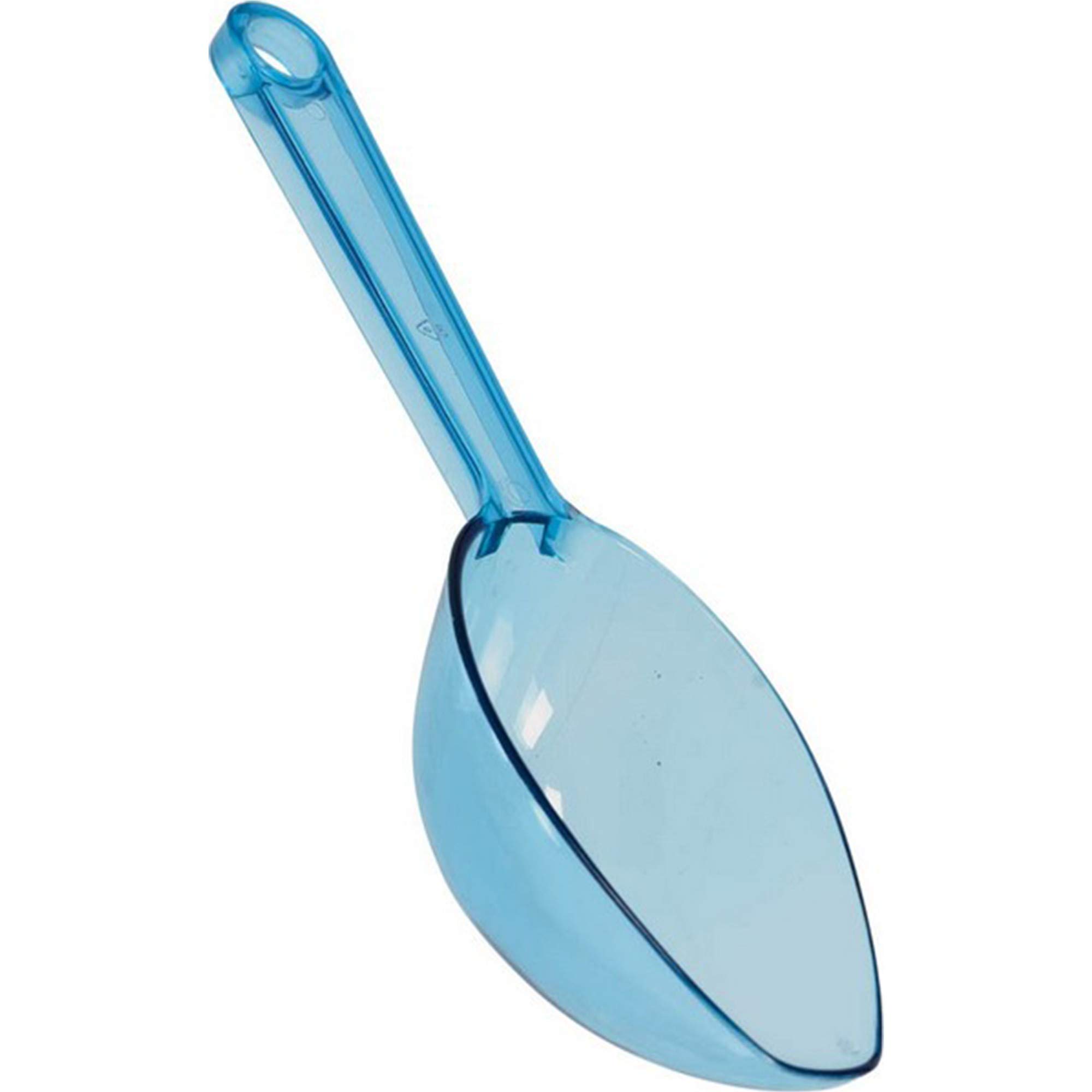 Premium Caribbean Blue Plastic Candy Buffet Scoop - Ideal for Party Desserts, Candy Buffets, and Wedding Favors