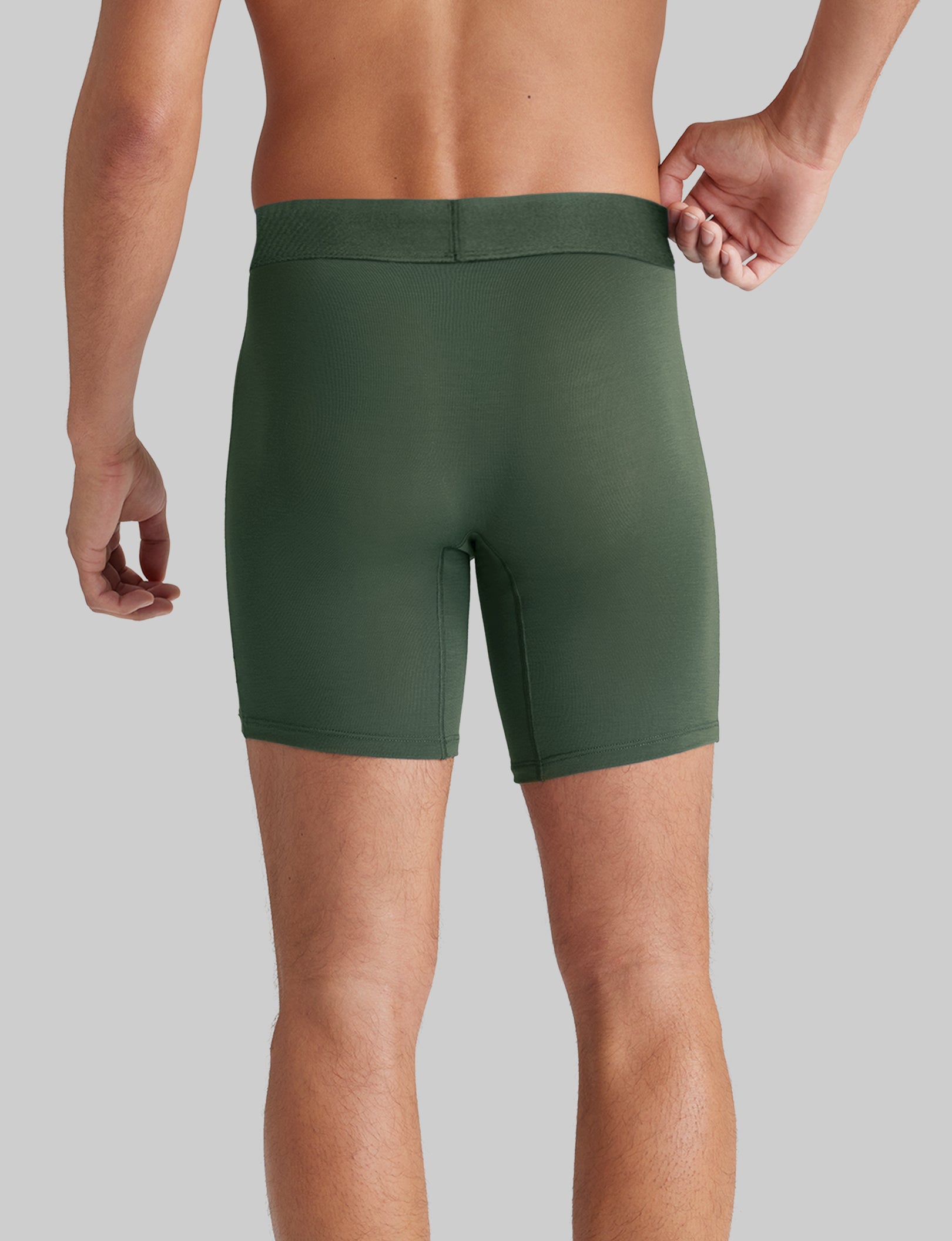 Second Skin Mid Length Boxer Brief 6-Pack - Ultra Soft Breathable Men's Underwear for All-Day Comfort - Perfect for Workout, Travel & Daily Wear