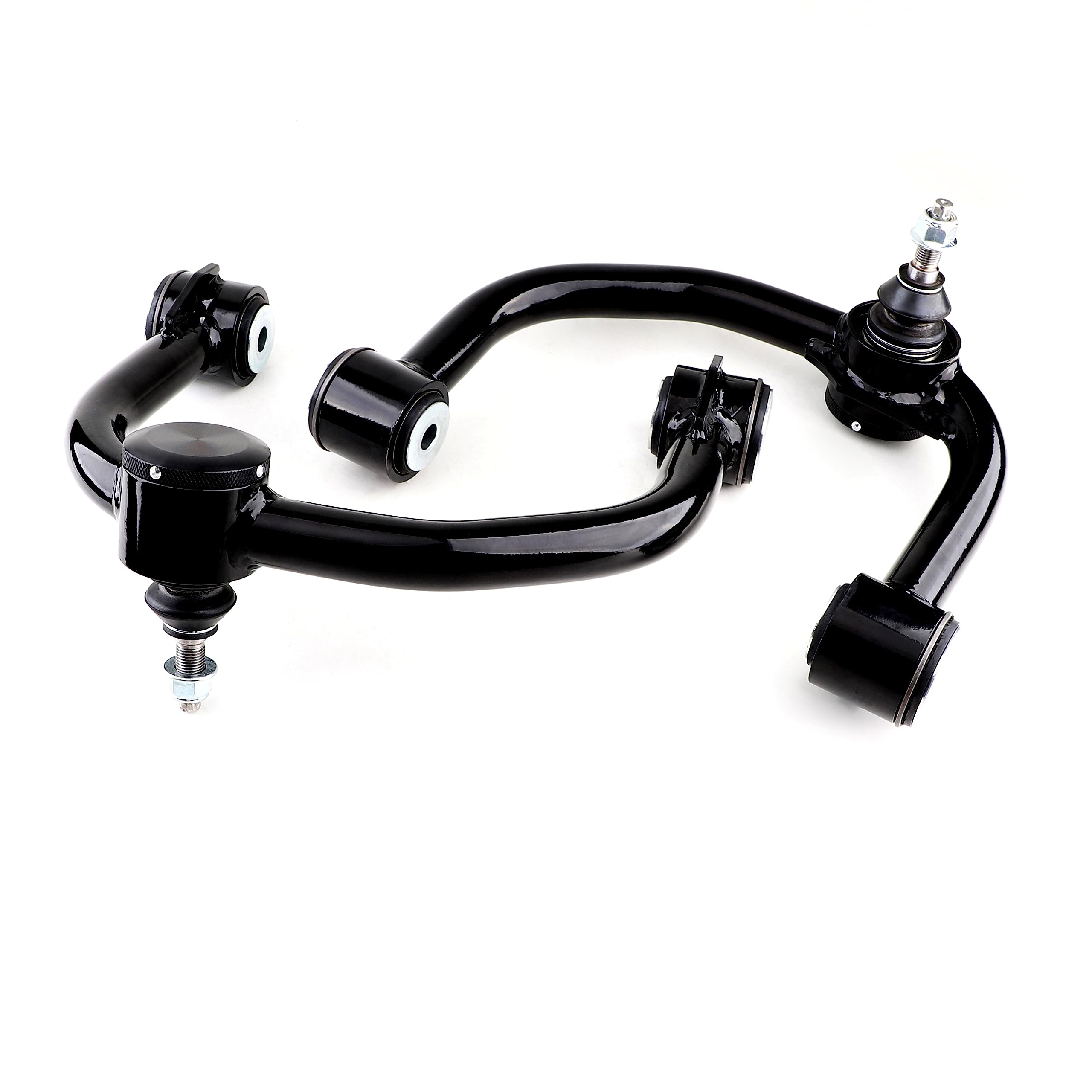 GARVEE 2-Piece Upper Control Arms with Ball Joints - Adjustable Tubular Front Suspension Kit for 2004-2020 Ford F150 | Heavy-Duty Black Control Arms for Off-Roading & Performance Upgrades