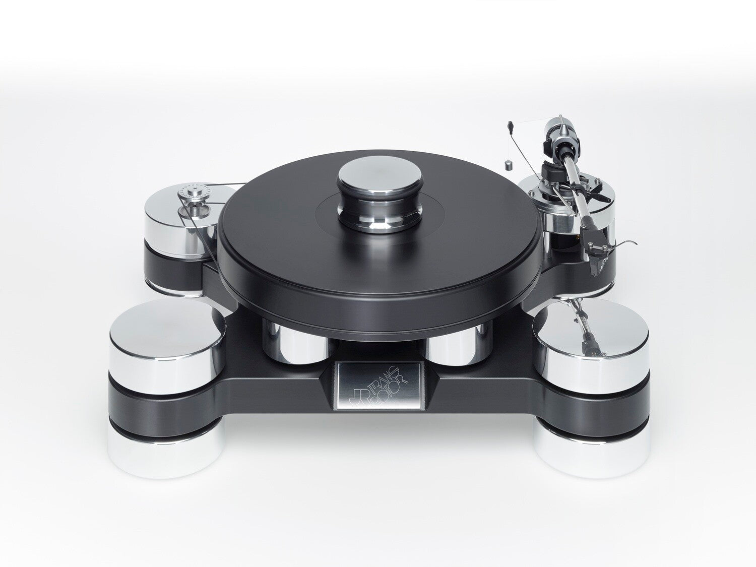 Transrotor Darkstar Silver Shadow High-End Turntable - Premium Vinyl Record Player for Audiophiles & Home Music Listening Experience