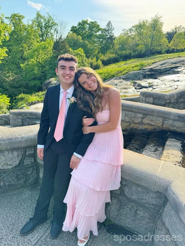 Elegant Pink A-Line Sweetheart Neckline Maxi Long Prom Dress for Women - Perfect for Evening Parties, Homecoming, and Formal Events
