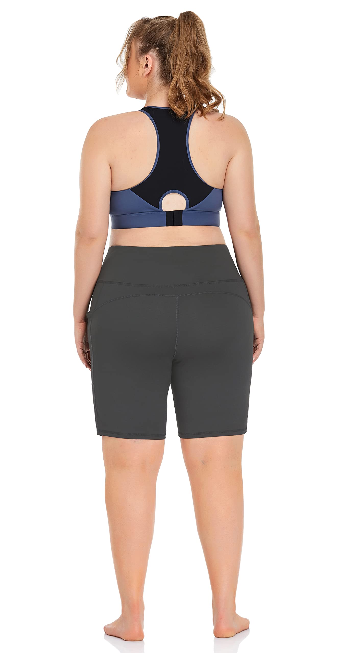 ZERDOCEAN Women's Plus Size High Waist Yoga Shorts - 8