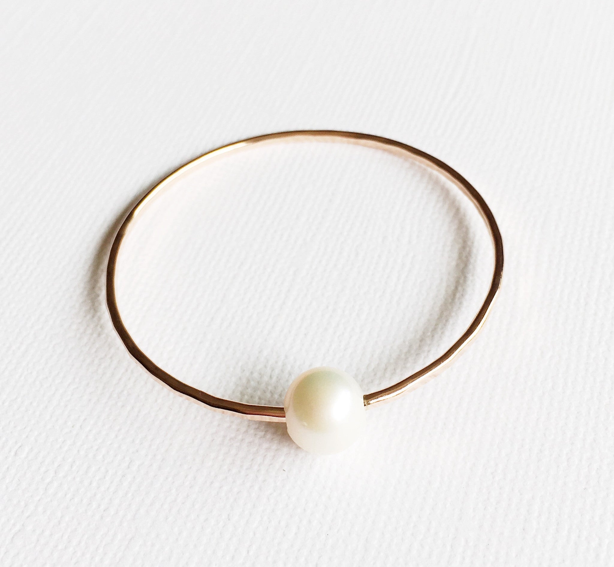 Elegant White Pearl Bangle Bracelet for Women (B254) - Perfect for Weddings, Parties & Special Occasions