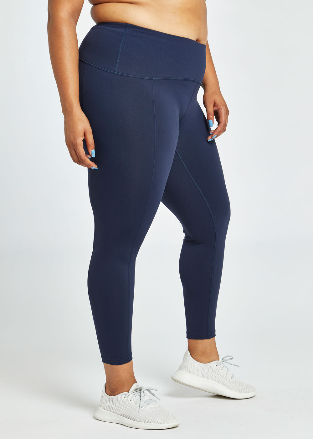 Mo Women's High-Waisted 7/8 Running Tights - Breathable Workout Leggings for Yoga, Gym & Outdoor Jogging