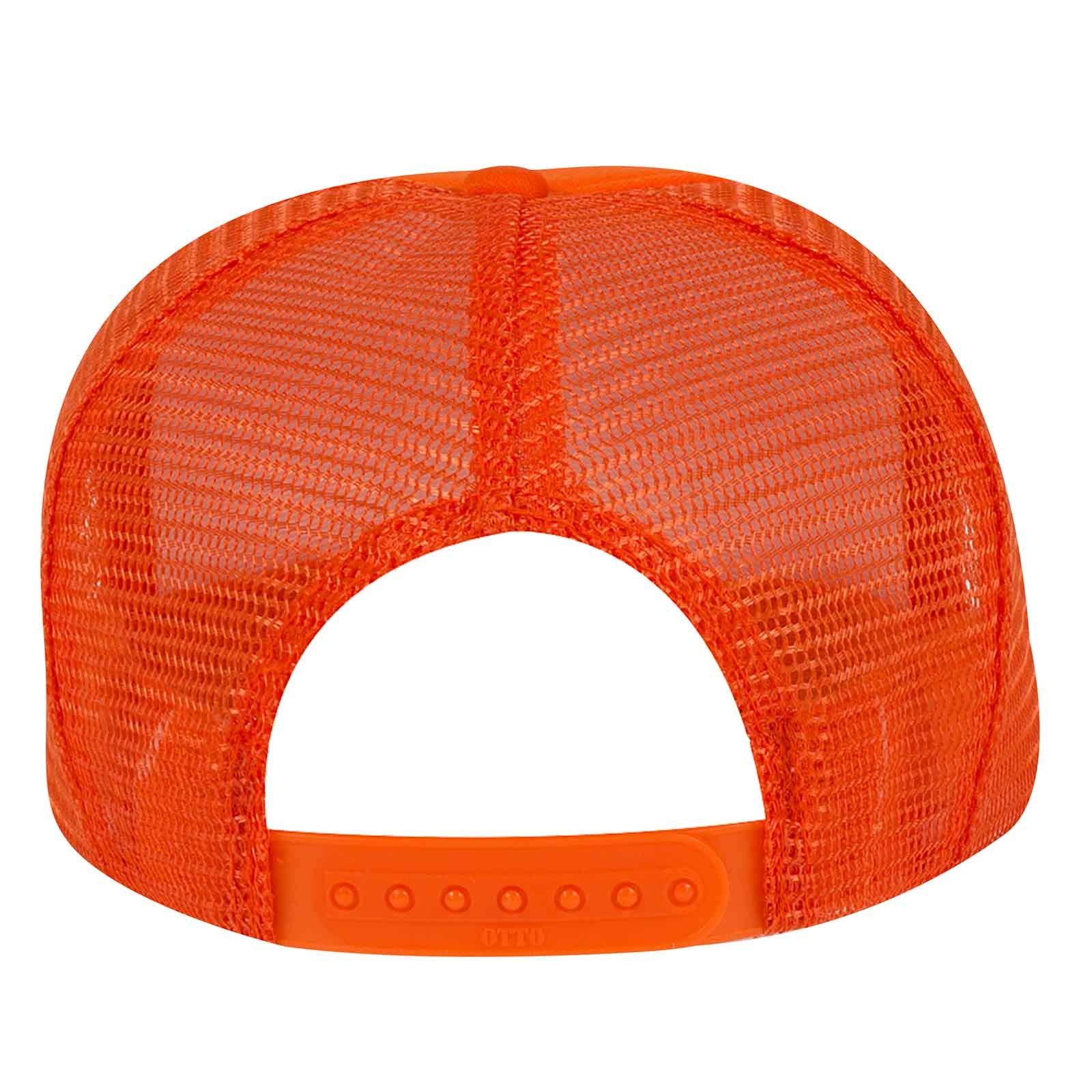 Youth 6-Panel Mid Profile Baseball Cap - Wool Blend Twill Orange Hat for Men & Women - Perfect for Outdoor Sports, Casual Wear & Sun Protection