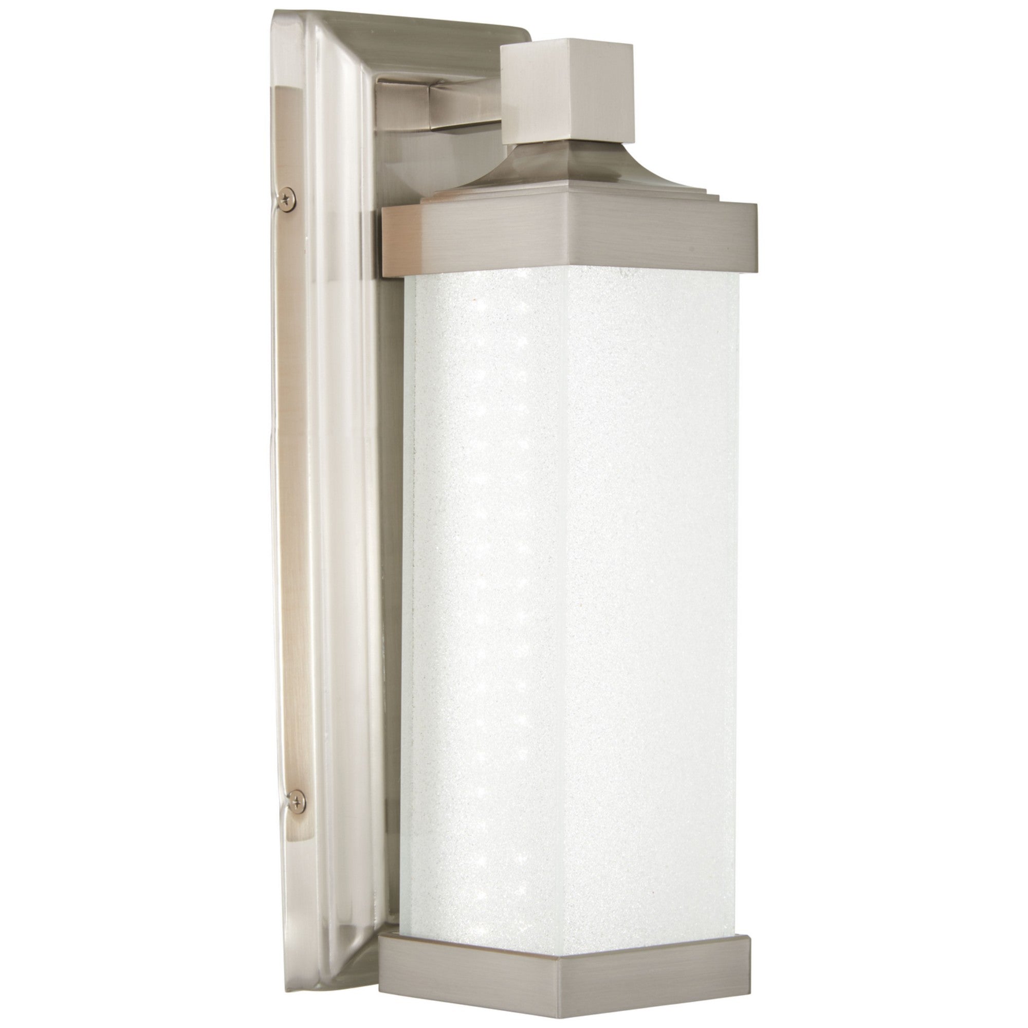 13 Inch LED Wall Light - Brushed Nickel Finish for Bedroom, Living Room, and Hallway Lighting