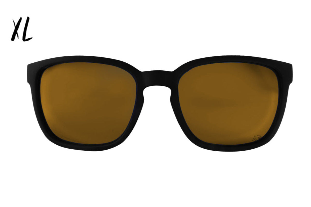 Cabana XL Matte Black 24k Gold Polarized Sunglasses - UV Protection, Luxury Fashion Shades for Men & Women - Perfect for Beach, Driving & Outdoor Activities