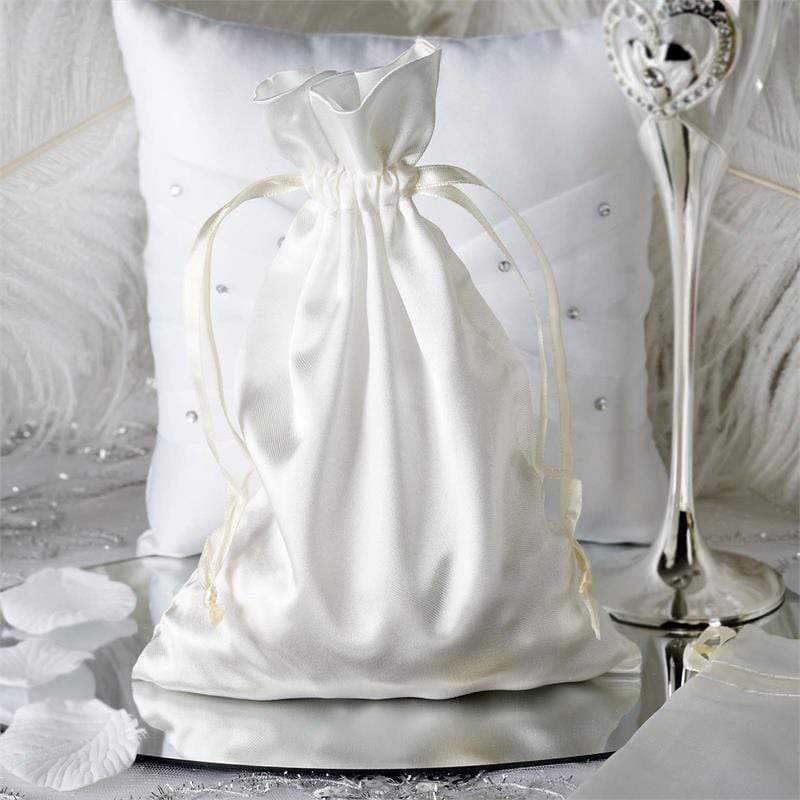 12-Piece 6x9 Inch Satin Drawstring Bags - Elegant Gift Packaging for Jewelry, Candles & Party Favors - Perfect for Weddings, Baby Showers & Special Events