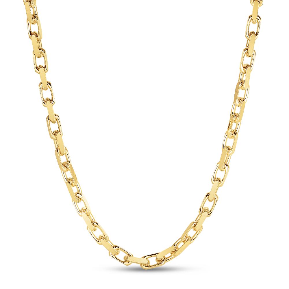 14K Gold 6.1mm French Cable Chain Necklace - Dainty Layering Jewelry for Women, Perfect for Everyday Wear & Special Occasions