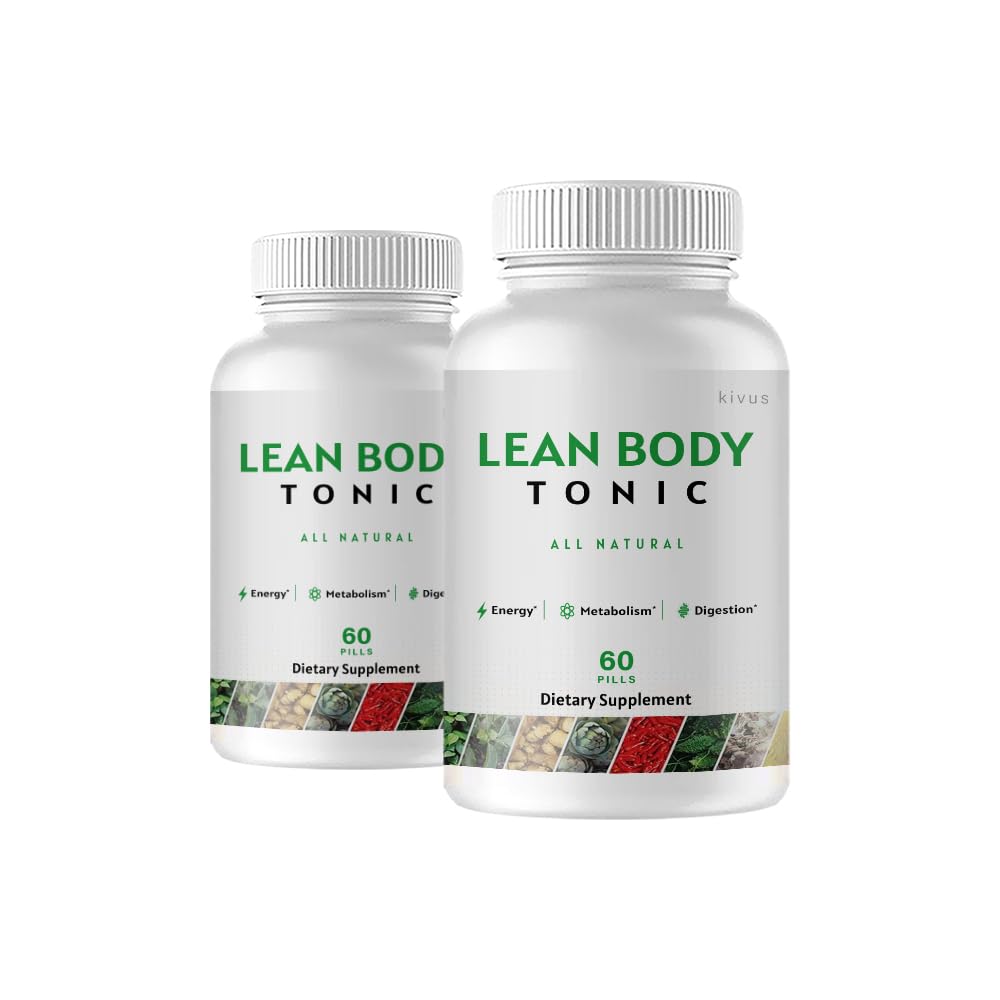 Kivus Lean Body Tonic & Keto Capsules - Natural Weight Loss Supplement (2 Pack, 120 Capsules) for Fat Burning & Energy Boost - Perfect for Keto Diet & Fitness Routines