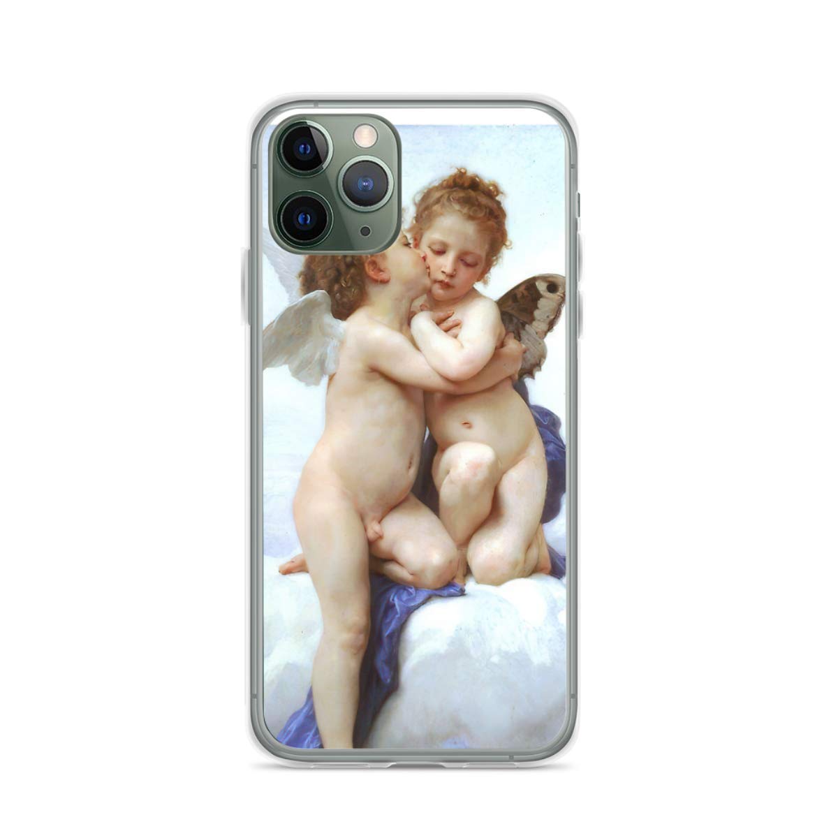 Bouguereau Cherubs Kissing Art Print Phone Case - Compatible with iPhone 6/6s/7/8/X/Xs/Xr/11/12/Pro/Max/Mini/SE (2020) - Waterproof & Scratch-Resistant - Perfect for Daily Use, Travel & Gift Giving