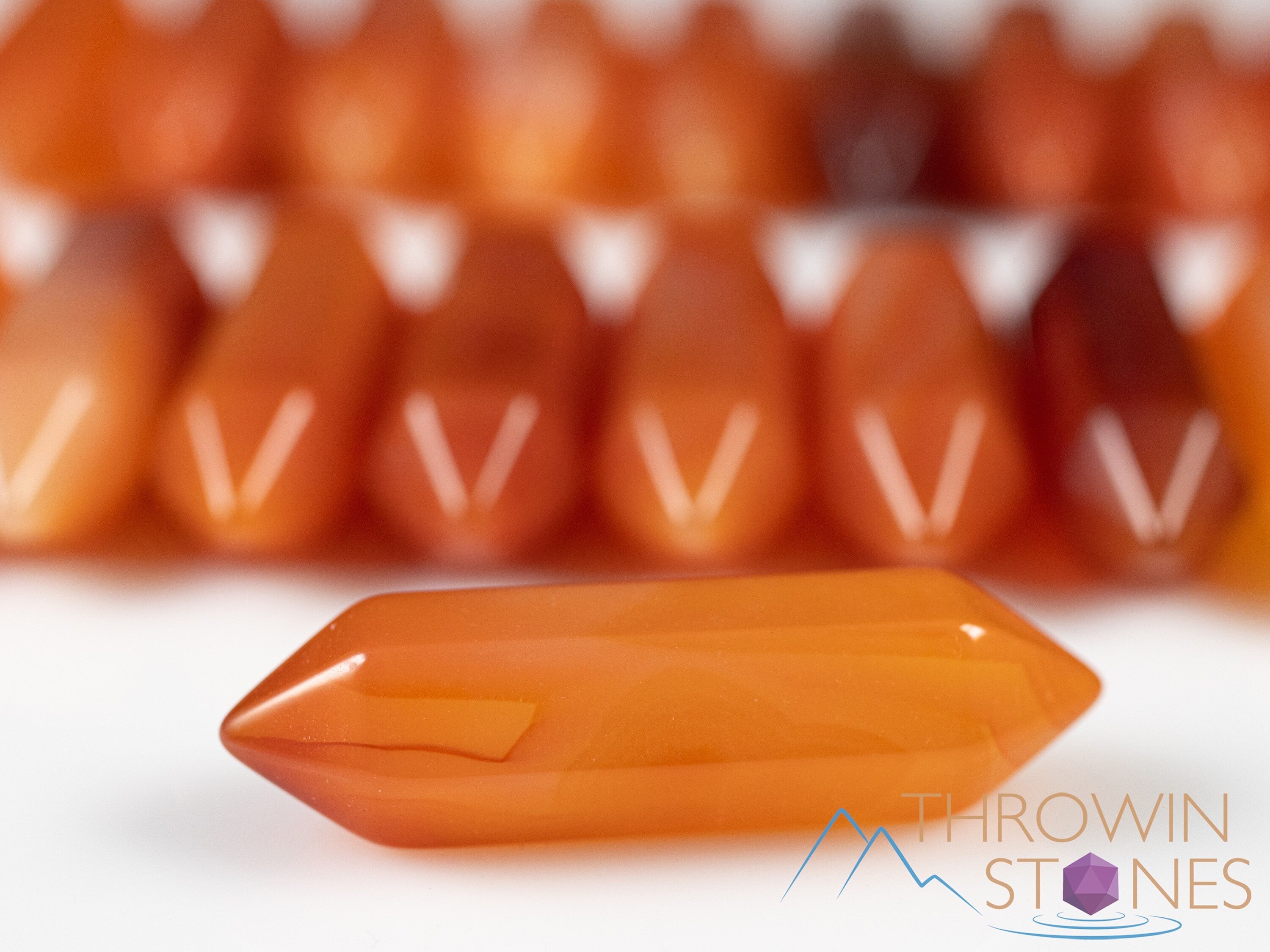 Natural Carnelian Crystal Points for Jewelry Making - Healing Stones & Crystals (E0224) - Perfect for DIY Crafts, Meditation & Spiritual Healing