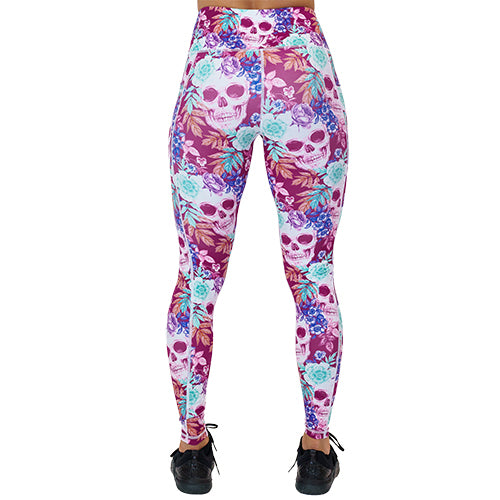 Tropiskull Women's High Waist Leggings - Stylish & Comfortable Workout Pants for Yoga, Running & Gym