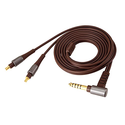 Premium HiFi Headphone Replacement Cable - 3.5mm & 4.4mm Balanced A2DC Connector for Audio-Technica ATH-SR9 Headphones (Brown) | Perfect for Audiophiles, Studio Monitoring & High-End Audio Systems