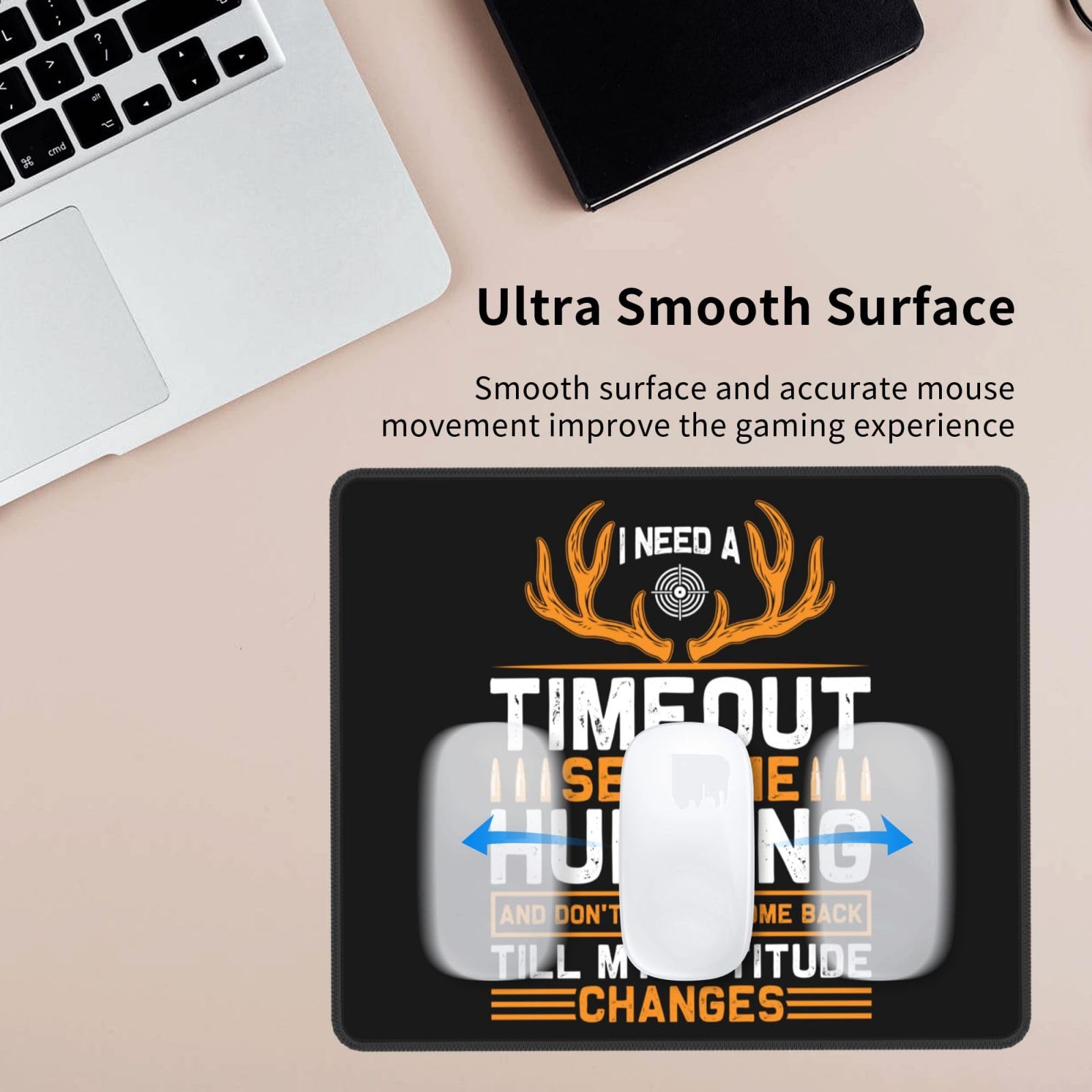 Waterproof Non-Slip Rubber Base Mouse Pad - 10x12 Inch Hunting Theme Gaming Mousepad for PC, Laptop & Office Use - Perfect for Gamers, Hunters & Outdoor Enthusiasts