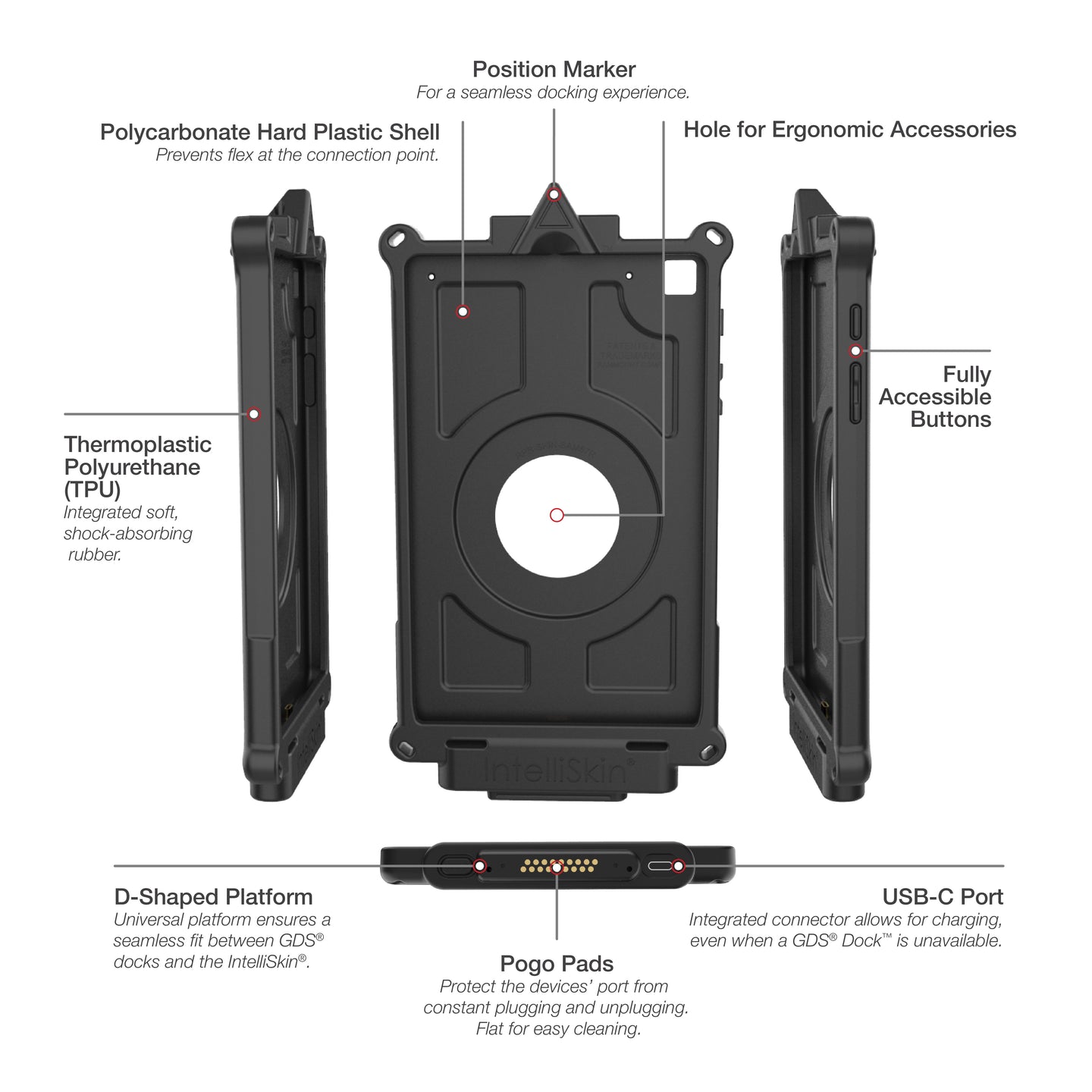 IntelliSkin® Next Gen Case for Samsung Tab A 8.4 SM-T307 - Slim Protective Cover with GDS Technology | Perfect for Work, Travel & Entertainment