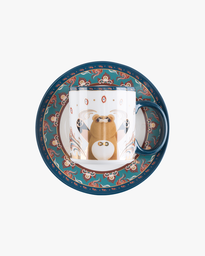 Genshin Impact© Flavors Of The World Guoba Tea Set - Authentic Chinese Tea Ware for Anime Fans & Collectors | Perfect for Cosplay, Gift Giving & Tea Ceremonies