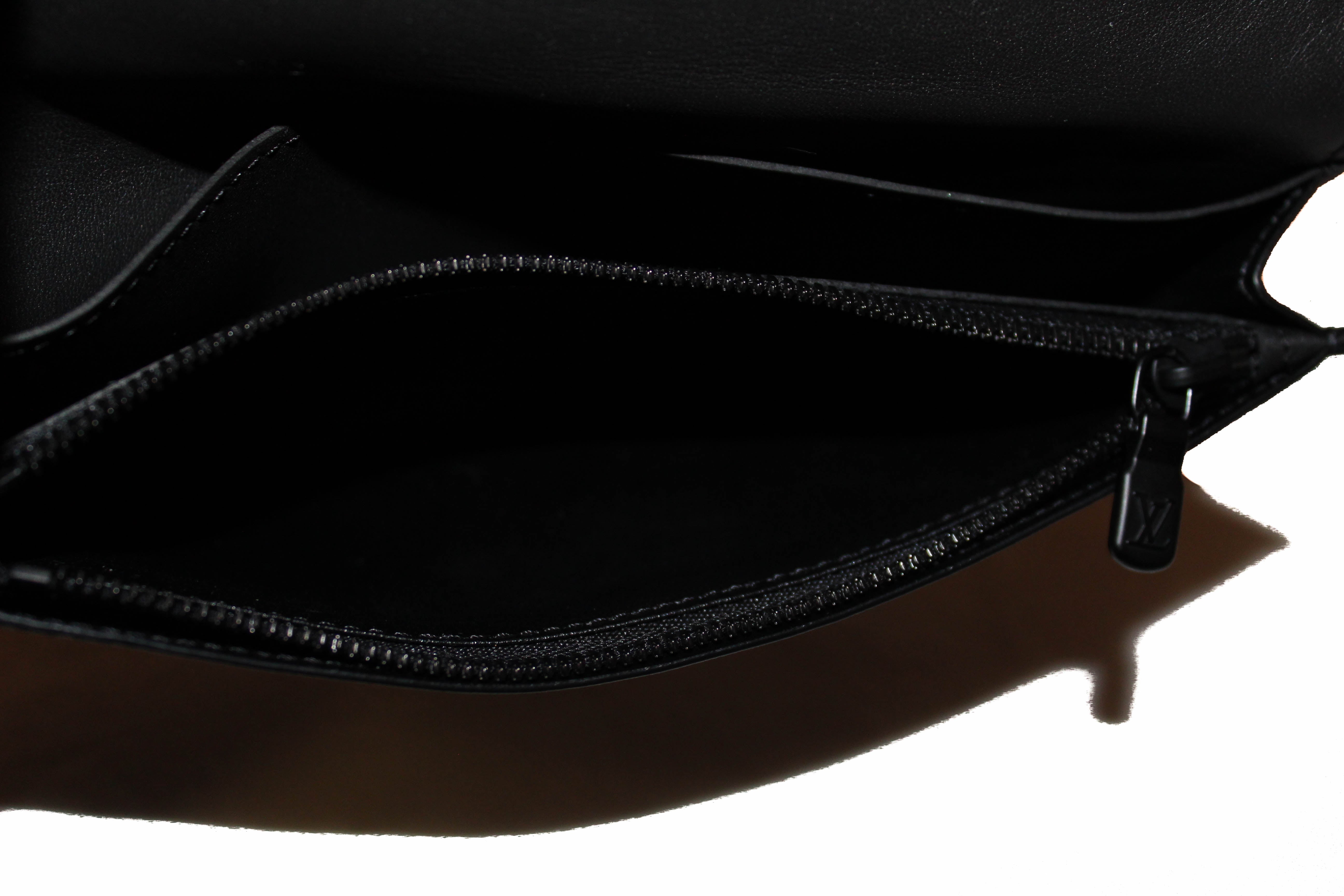 Authentic Louis Vuitton Black Monogram Shadow Calf Leather Wallet for Men - Slim Bifold Credit Card Holder with RFID Protection - Perfect for Everyday Use, Travel & Business Gifts