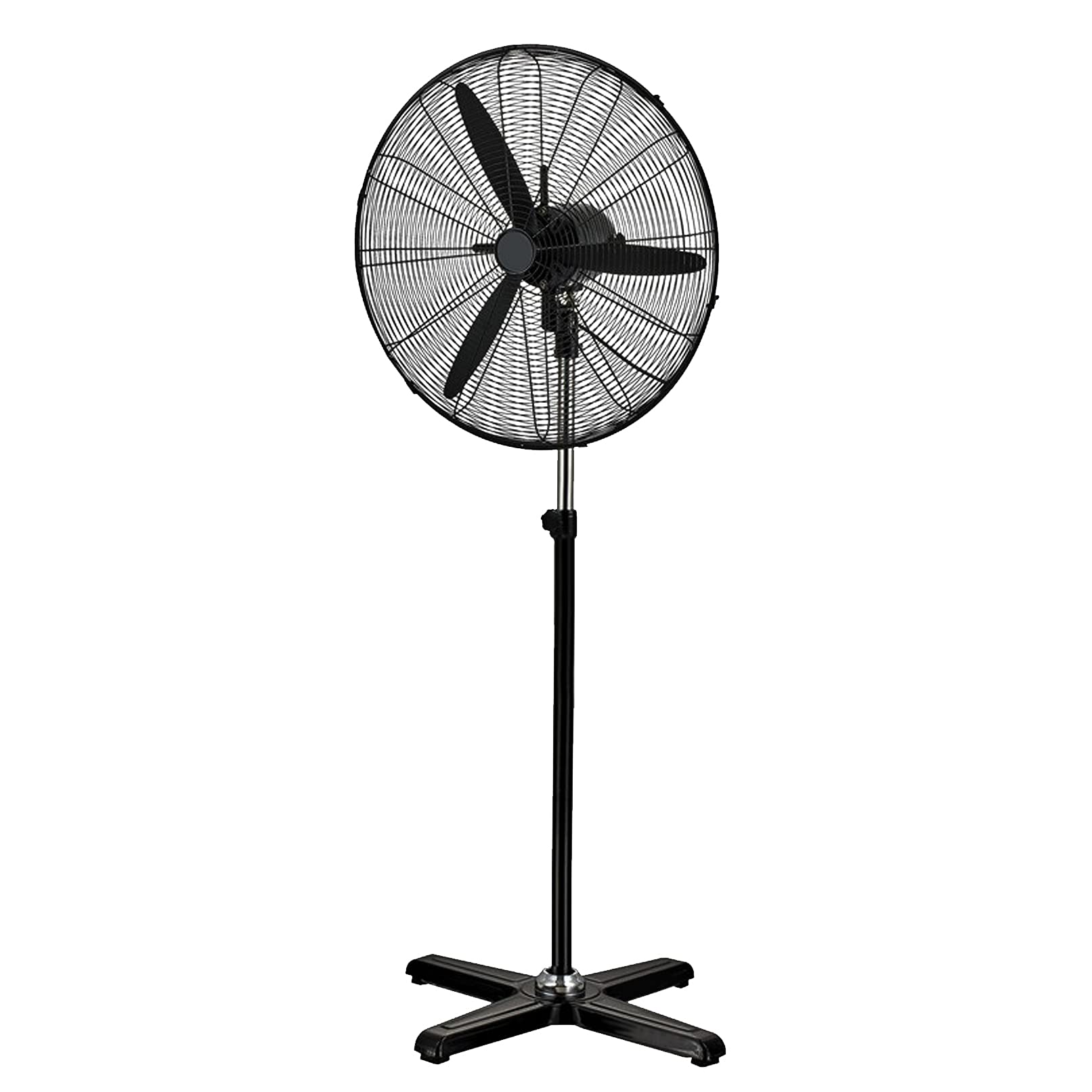 20 Inch Electric Oscillating Floor Fan with 3 Speed Settings - Powerful Pedestal Standing Fan for Home, Office & Greenhouse Cooling - Quiet 3-Blade Design for Bedroom, Living Room & Commercial Spaces - Black
