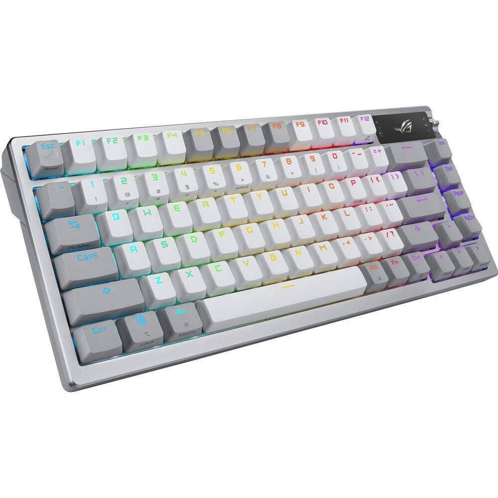 ASUS ROG Azoth NX Wireless Mechanical Gaming Keyboard - 75% Compact Layout, PBT Keycaps, Hot-Swappable Switches - Perfect for Esports, Streaming & Office Work