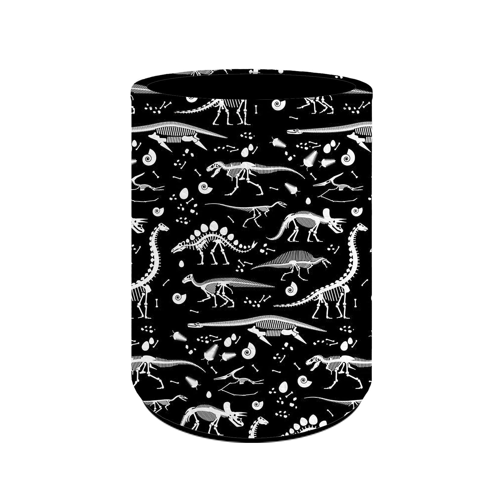 Durable PU Leather Dinosaur Bone Print Pencil Holder - High Capacity Pen Organizer for Kids & Teens - Perfect for School, Office & Bedroom Desk Organization