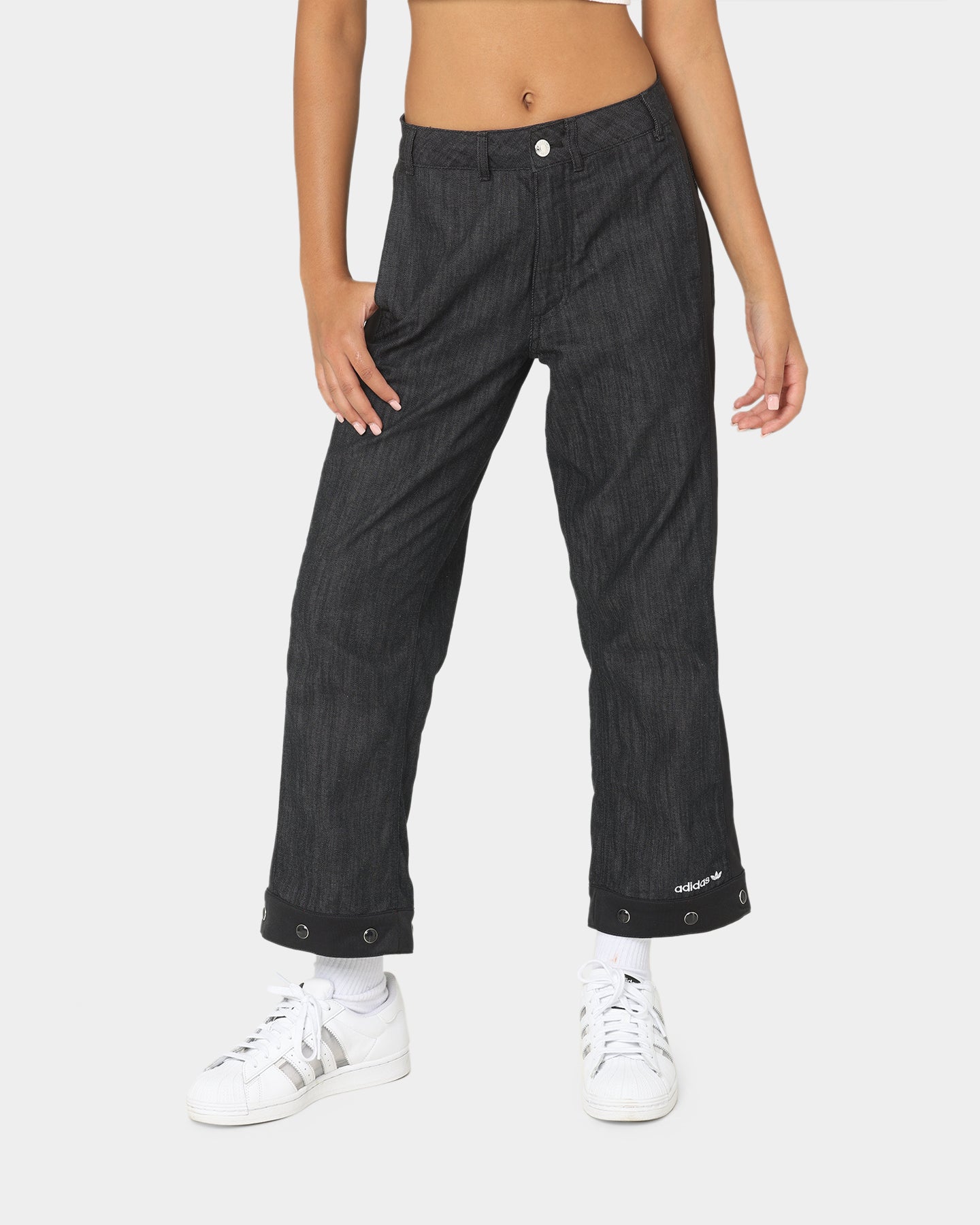 Adidas Women's Twill Track Pants - Black Athletic Joggers for Running, Yoga & Casual Wear