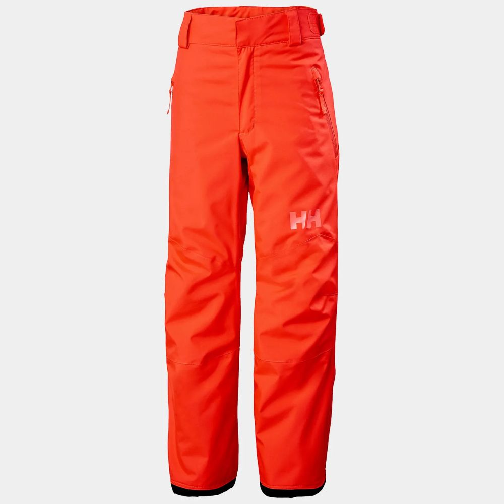 Helly Hansen Girls Legendary Ski Pants - Waterproof Winter Snow Pants for Kids, Neon Coral - Perfect for Skiing, Snowboarding & Outdoor Winter Activities