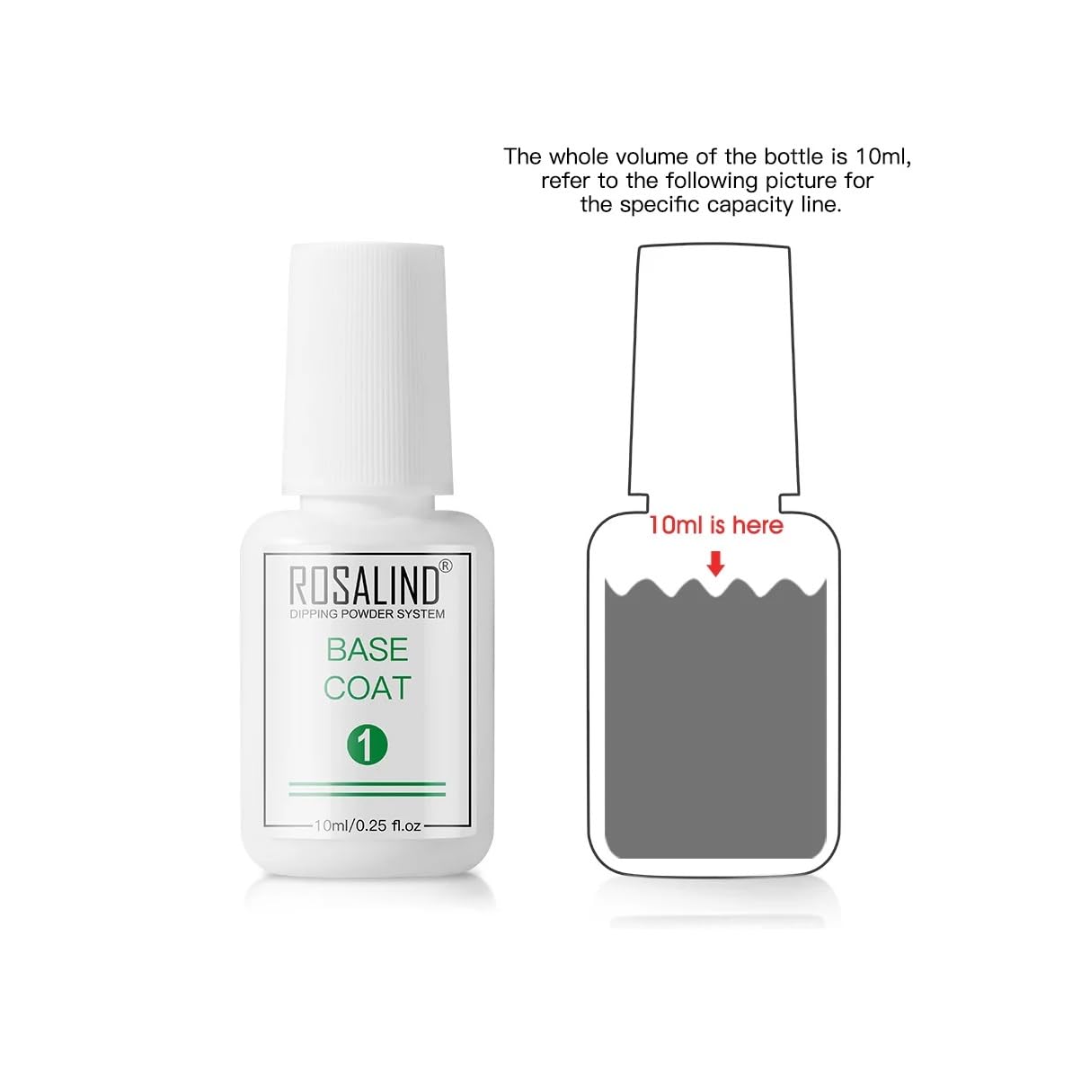 BELLE GAGA™ Rosalind Dip Powder Liquid & Top Coat 10ml - Professional Dipping Powder System for Nail Art, DIY Manicure & Salon Use - Perfect for Home Nail Care, Professional Salons & Gift Giving